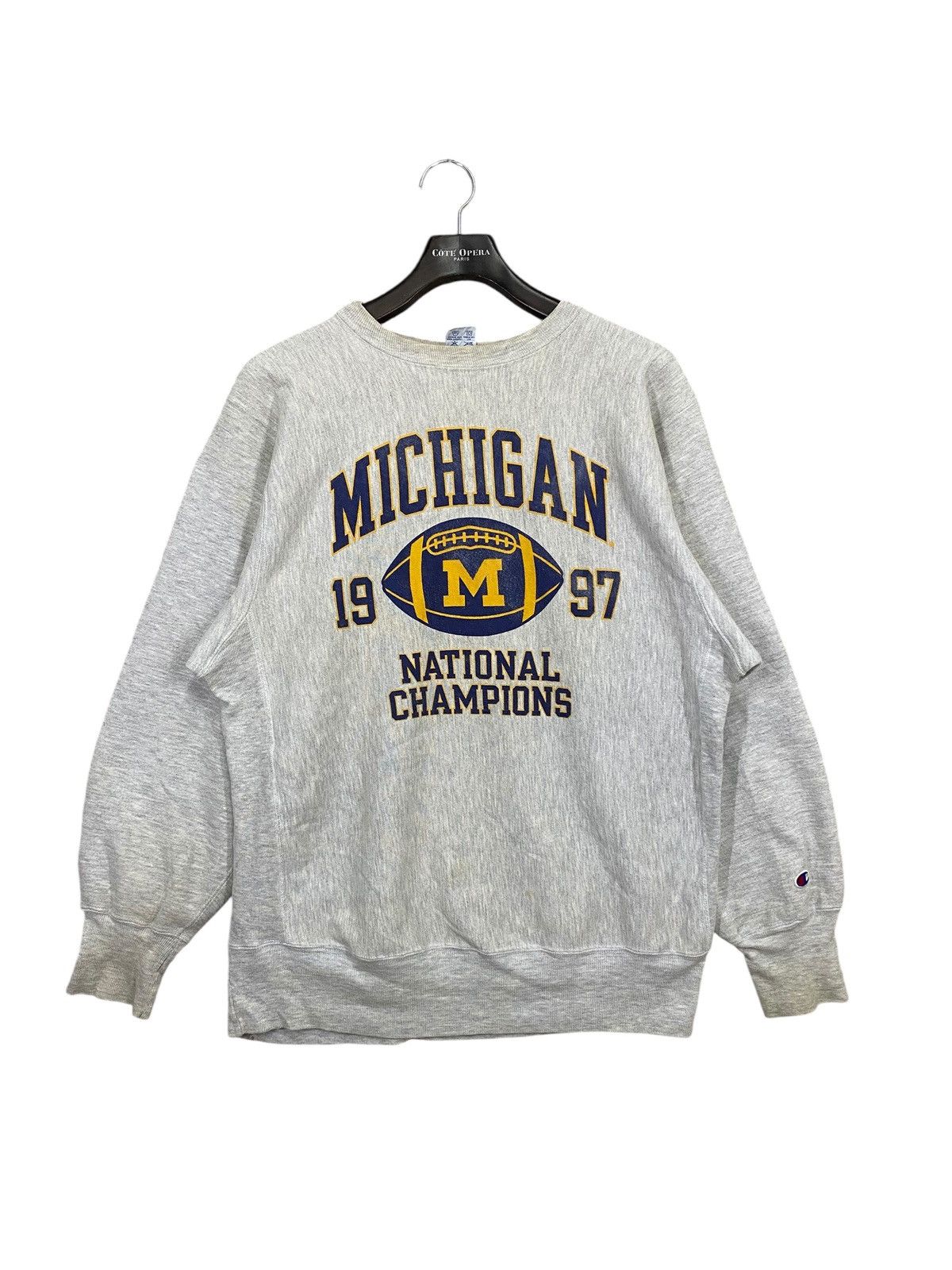 Champion Vtg 90s michigan wolverines national champions sweatshir Size US XL / EU 56 / 4 - 1 Thumbnail