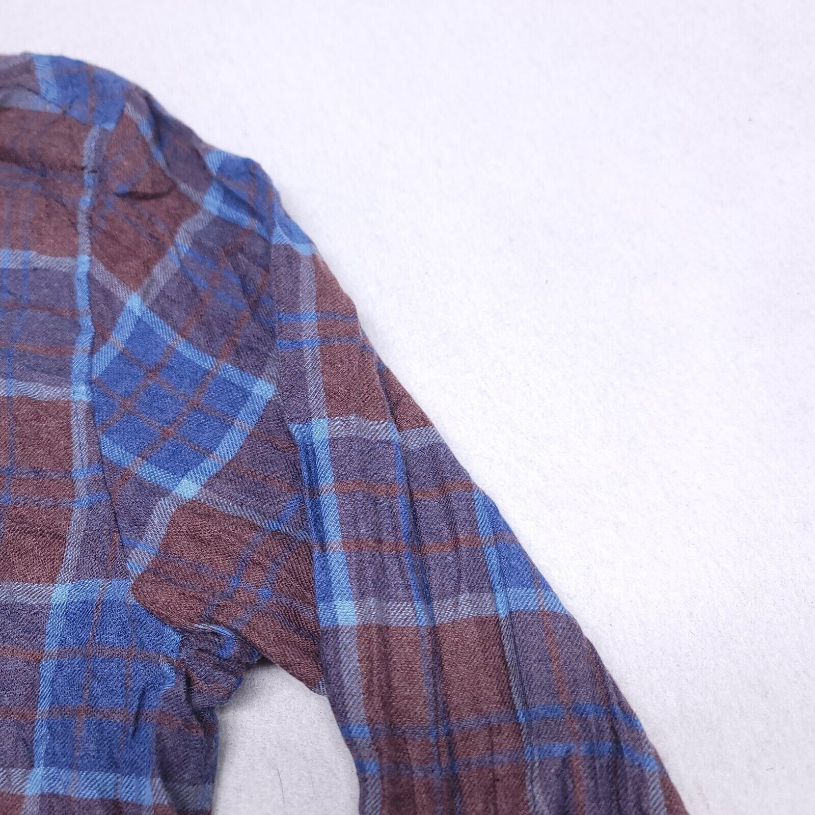 Weatherproof Weatherproof Tartan Flannel Shirt Mens Size XL Blue Brown Size US XL / EU 56 / 4 - 5 Thumbnail