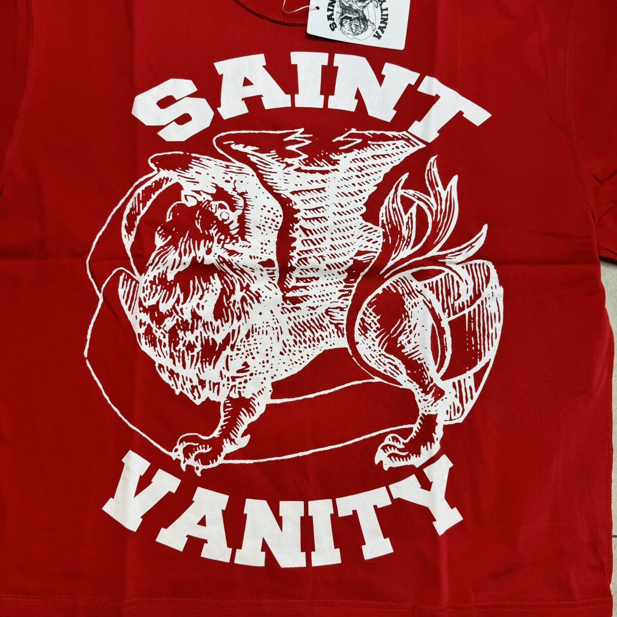 Saint Vanity Saint vanity griffin red/white t shirt LARGE Size US L / EU 52-54 / 3 - 3 Thumbnail