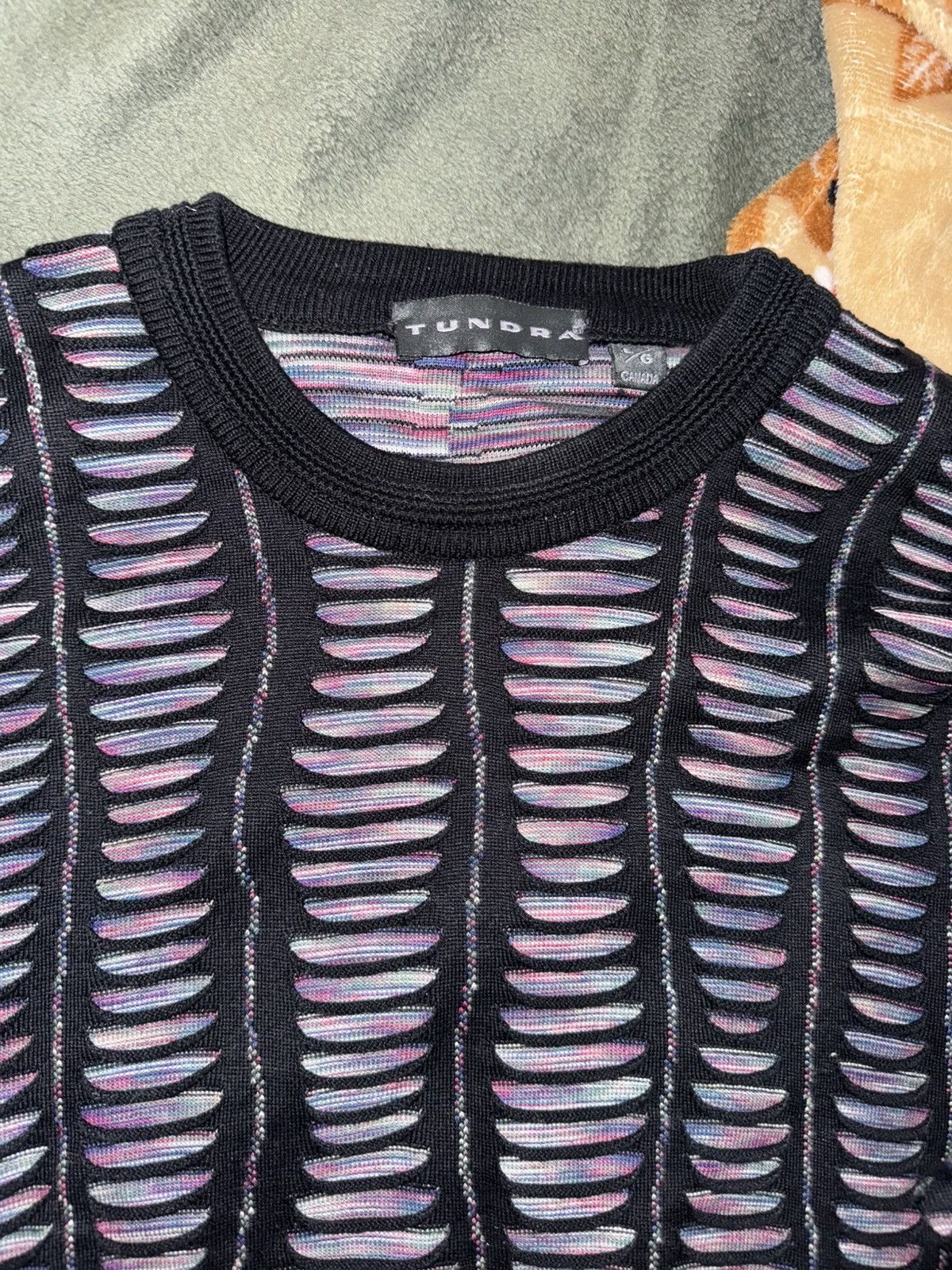 Vintage Tundra Canada 90s coogi style 3d knit Size US L / EU 52-54 / 3 - 2 Thumbnail