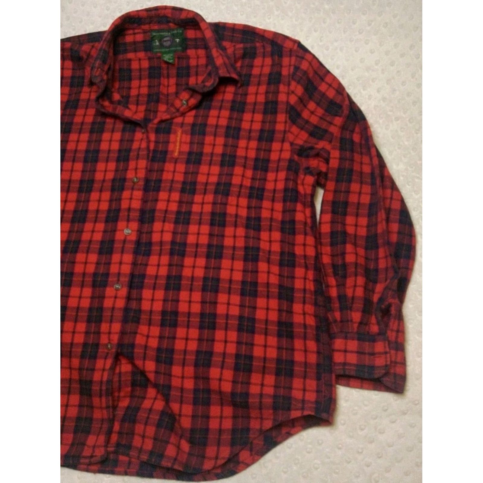Abercrombie & Fitch VINTAGE Abercrombie & Fitch Trail Guide Plaid Flannel Button Up Shirt Large Women Red 90s Outdoors Style Shirt Size L / US 10 / IT 46 - 2 Thumbnail