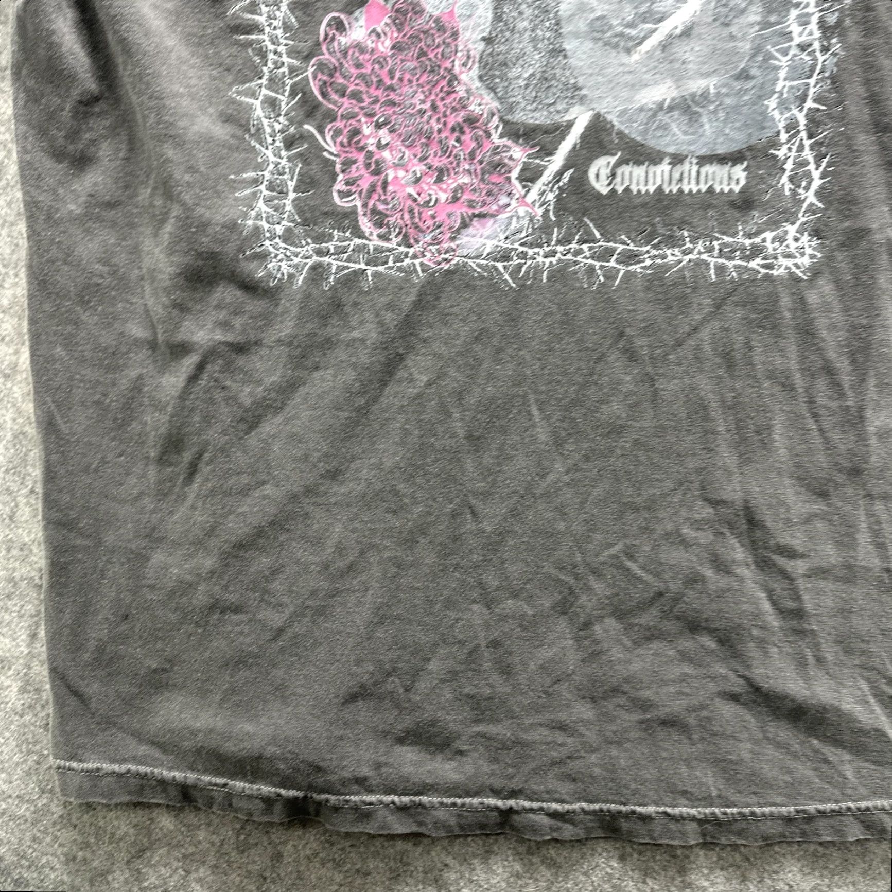 Comfort Colors Comfort Colors Shirt Mens Large Black Graphic Band Metal Convulsions Size US L / EU 52-54 / 3 - 6 Thumbnail