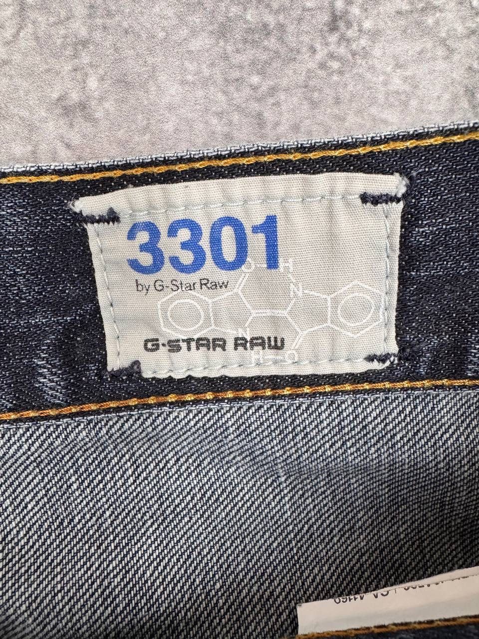 G-Star G-Star RAW 3301 Men Straight Fit Jeans Denim Navy Size 34 Size US 34 / EU 50 - 7 Thumbnail