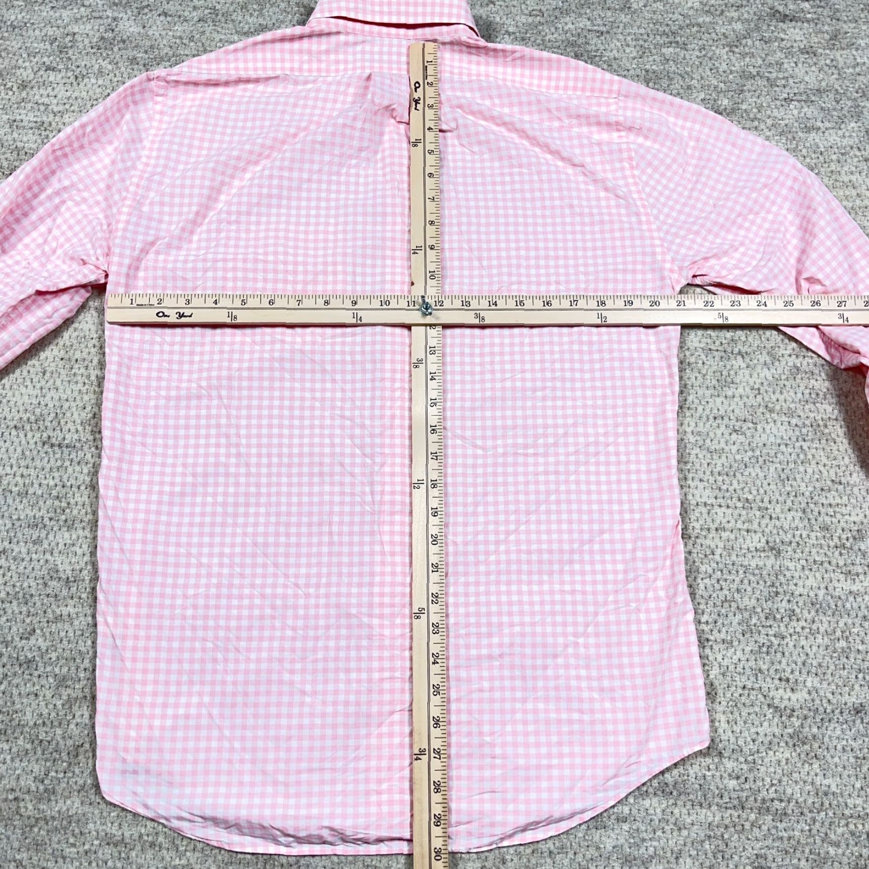 Vineyard Vines VINEYARD VINES Shirt Men Medium Pink Slim Fit Nylon Button Up Performance Check Size US M / EU 48-50 / 2 - 6 Thumbnail