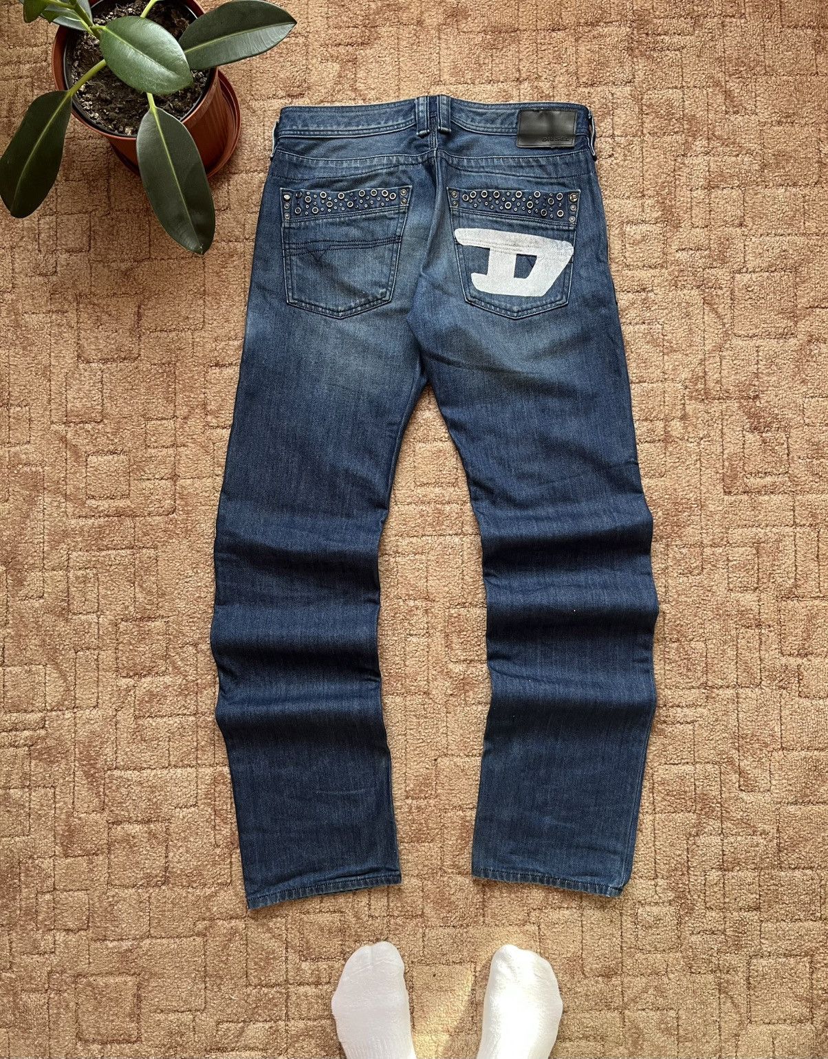 Diesel Vintage Diesel Big Logo Streetwear Denim Pants Blue Jeans Size US 32 / EU 48 - 1 Thumbnail