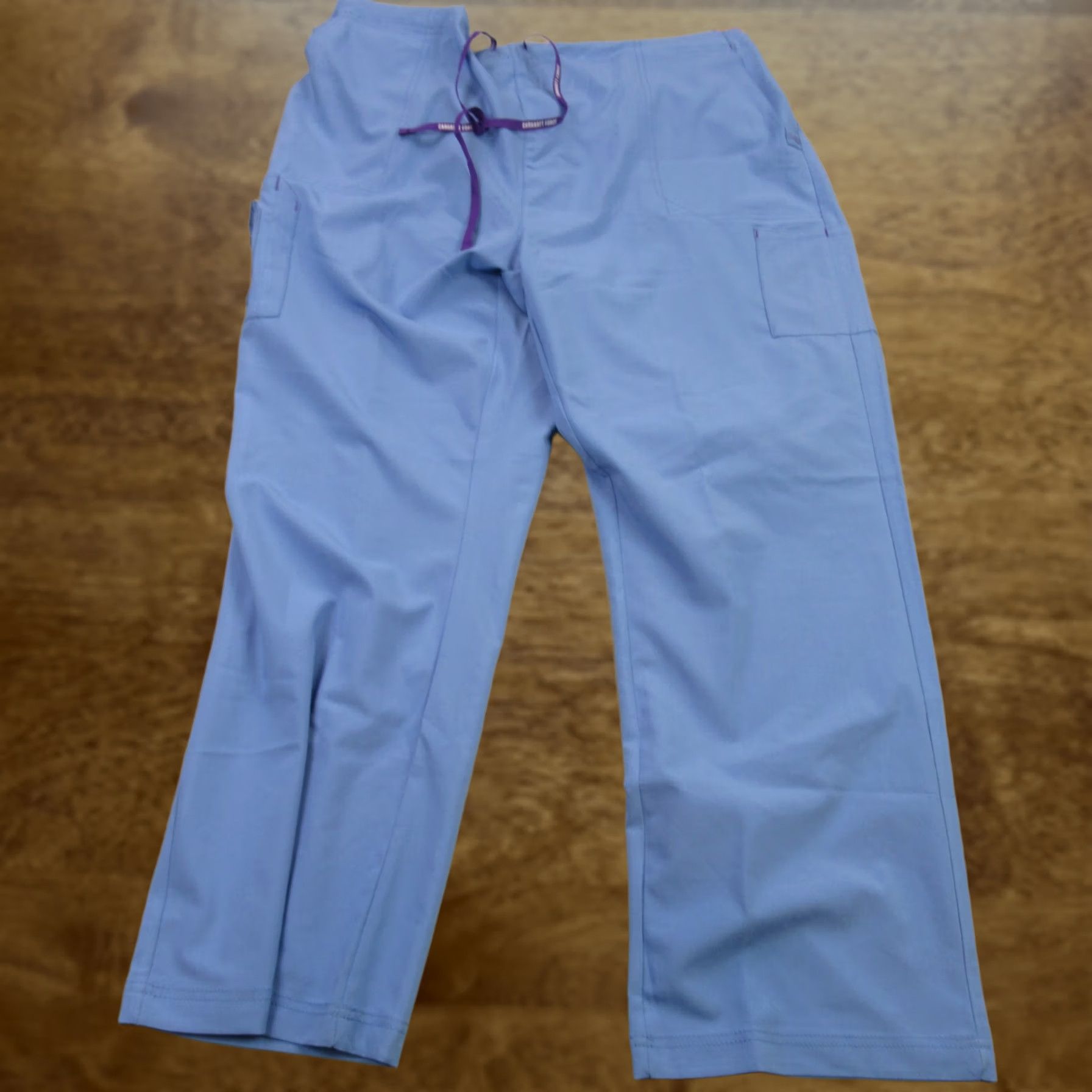 Carhartt Carhartt Pants Womens 3XL Blue Women Lightweight Straight Leg Drawstring Flex Force Size 40" / US 18 - 1 Thumbnail