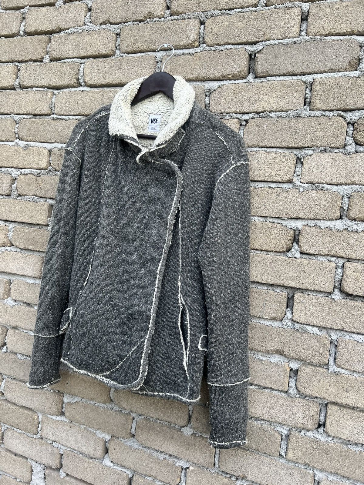 NSF NSF Fleece Cutoff Style Jacket Size S / US 4 / IT 40 - 4 Thumbnail