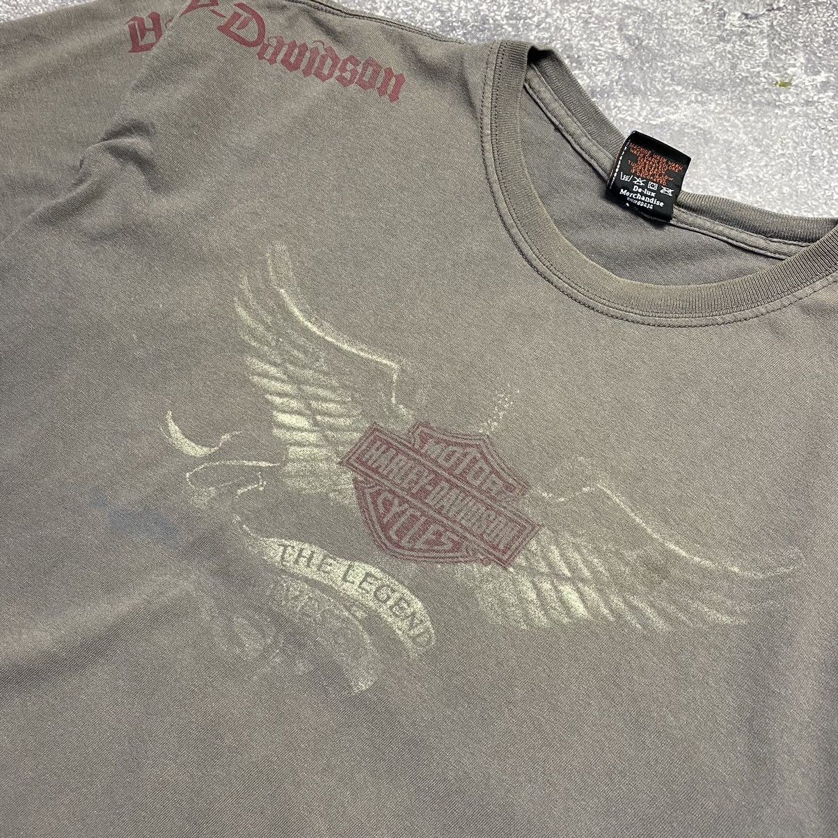 Band Tees Vintage Harley Davidson Big Centre Logo Motorcycle tee Size US XL / EU 56 / 4 - 2 Thumbnail