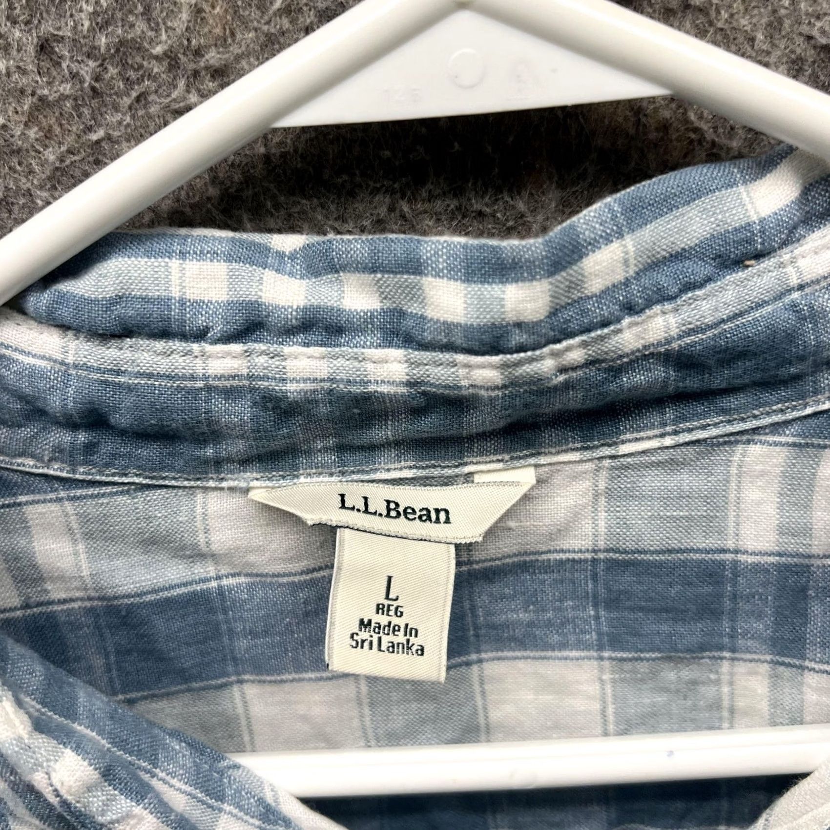 Vintage L.L. Bean Shirt Mens Large Blue Plaid Chambray Button Front Lightweight Shirt Mens Large Blue Plaid Chambray Button Front Lightweight Size US L / EU 52-54 / 3 - 2 Thumbnail
