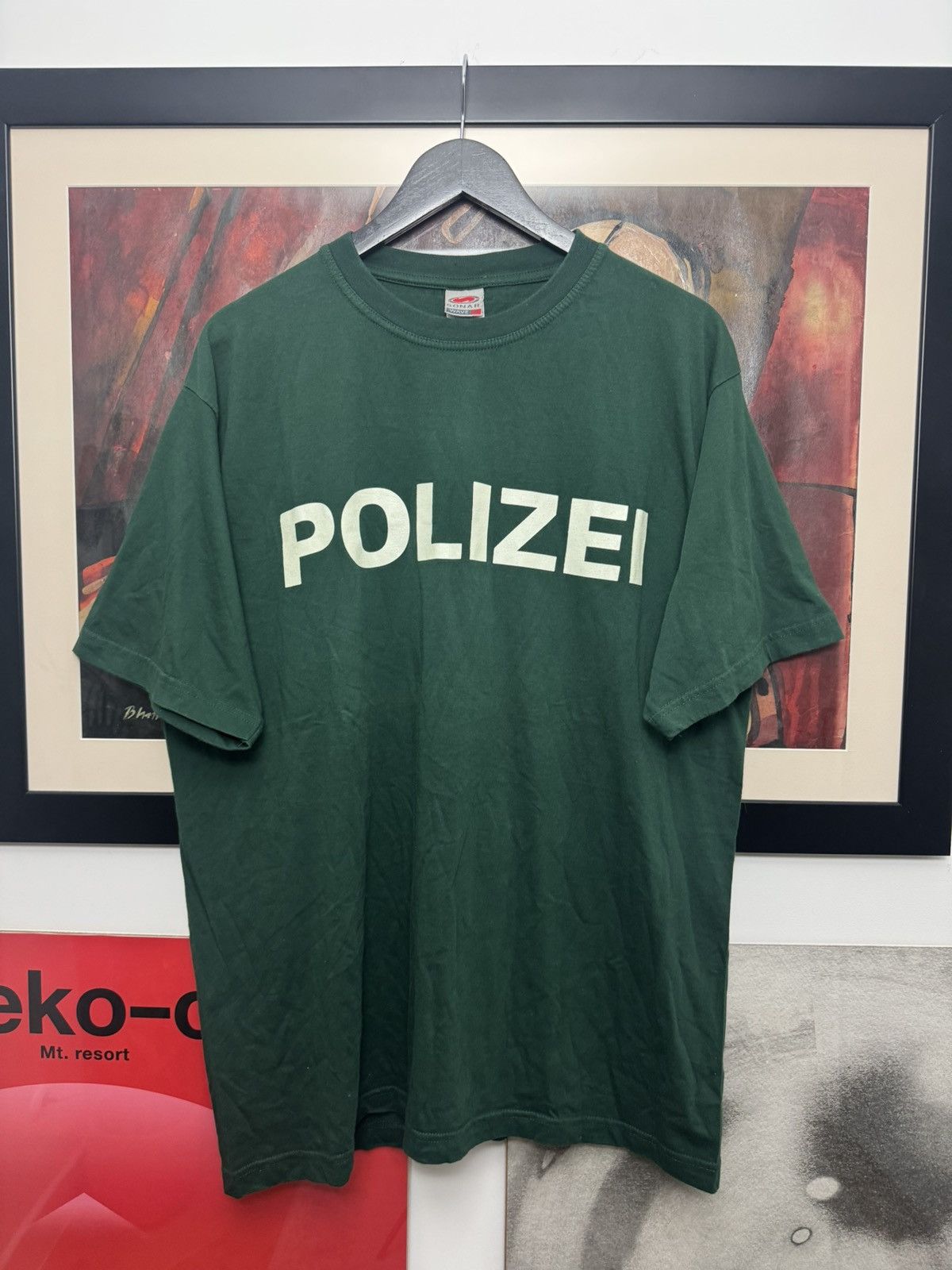 Vintage Polizei German Police Berlin 90s Vintage Tee AvantGarde Hype Size US XL / EU 56 / 4 - 1 Thumbnail