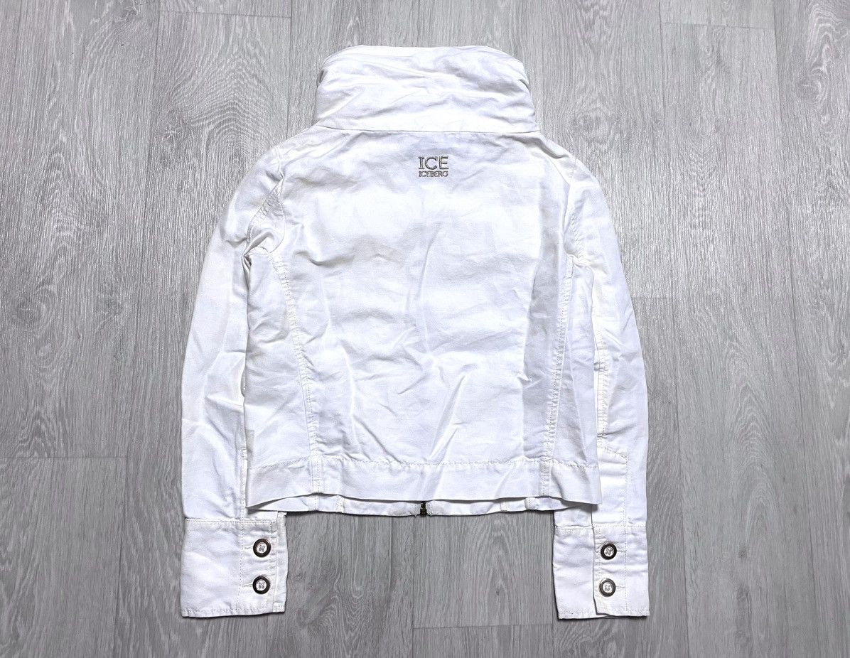 Iceberg Women’s Iceberg Vintage Wide Neck White Light Zip Jacket Size S / US 4 / IT 40 - 4 Thumbnail