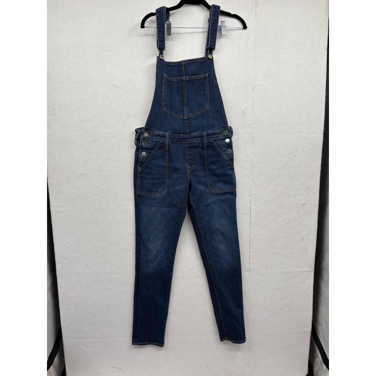 True Religion TRUE RELIGION Women Blue Denim Bib Overalls Pants M Size 32" / US 10 / IT 46 - 1 Thumbnail