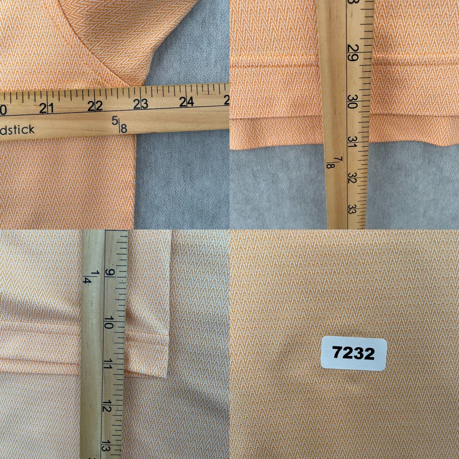 Footjoy Footjoy Shirt Adult Polo Tour Issue Golf Mens L Orange Zigzag Pattern Polo Shirt FJ Embroidered Logo Size US L / EU 52-54 / 3 - 8 Thumbnail