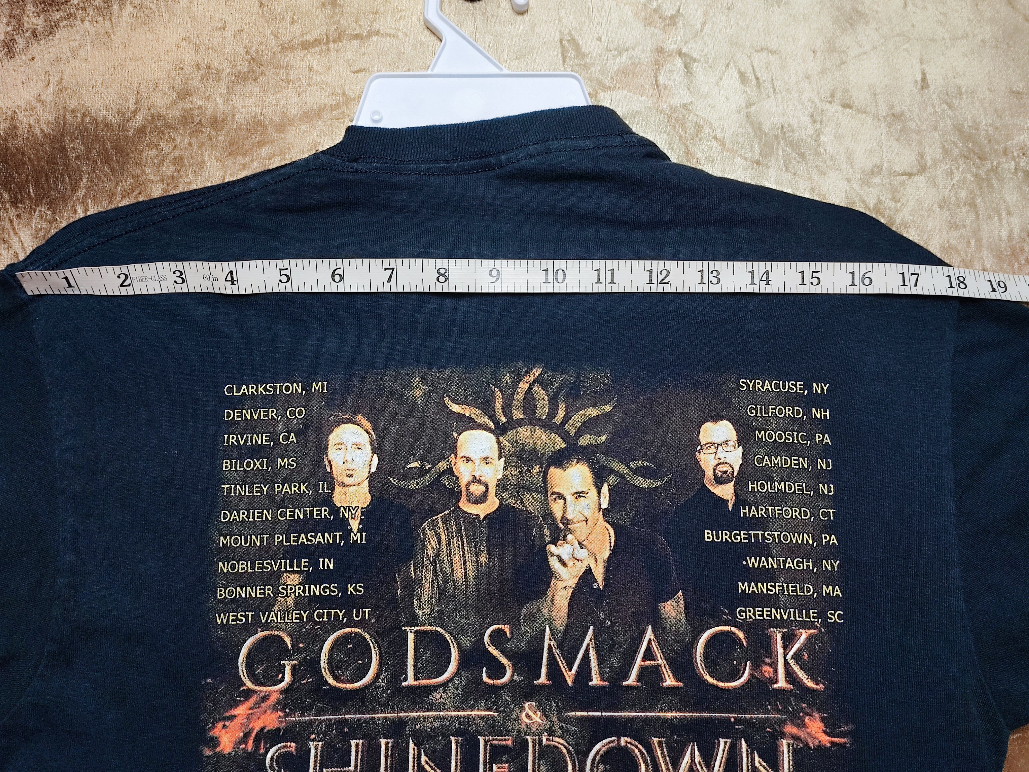 Band Tees × Rap Tees × Vintage Shinedown Godsmack Band Tshirt Size US M / EU 48-50 / 2 - 16 Thumbnail