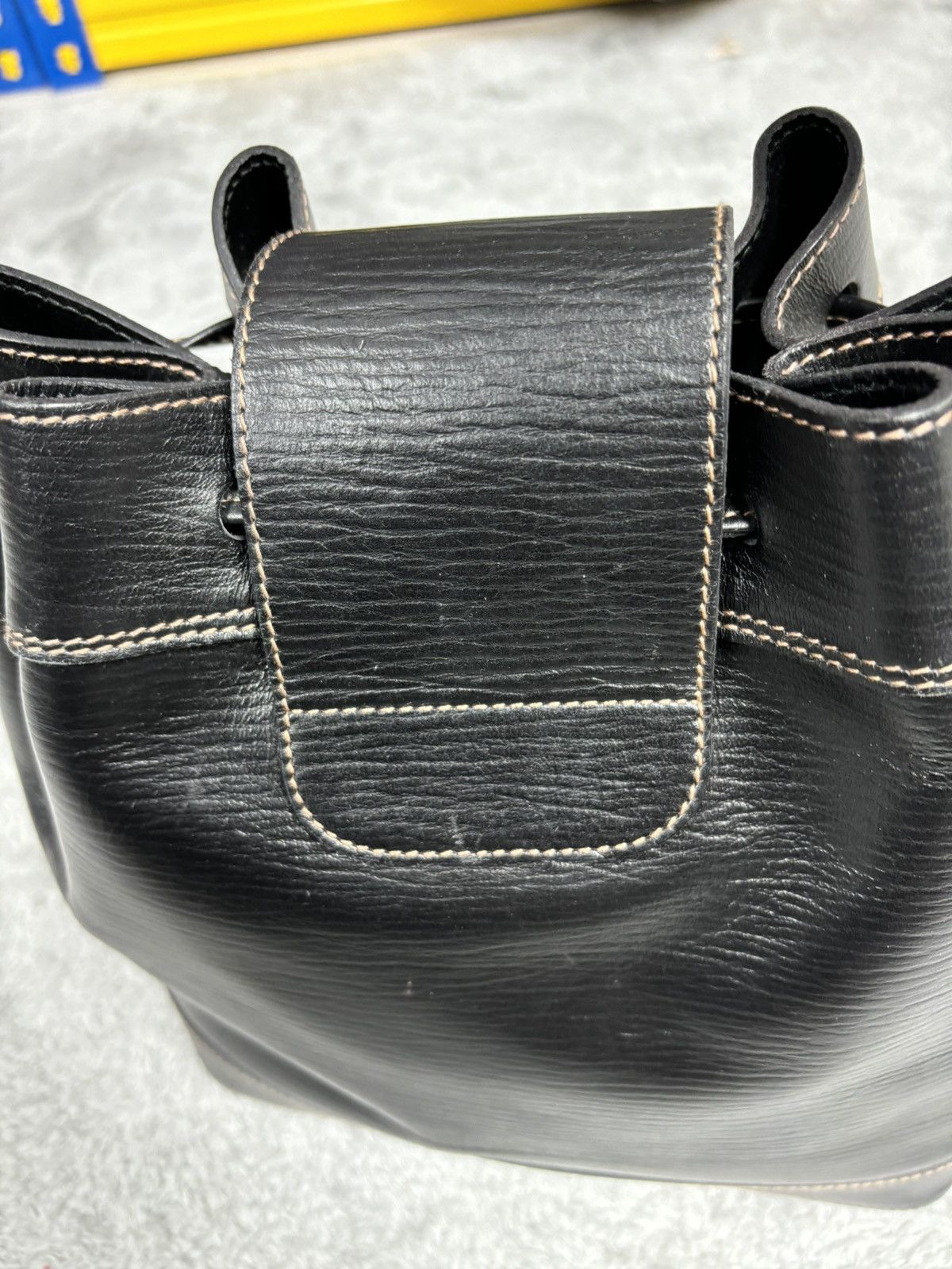 Porsche Design Vintage Porshe Handmade Germany Bucket Leather Bag Size ONE SIZE - 8 Thumbnail
