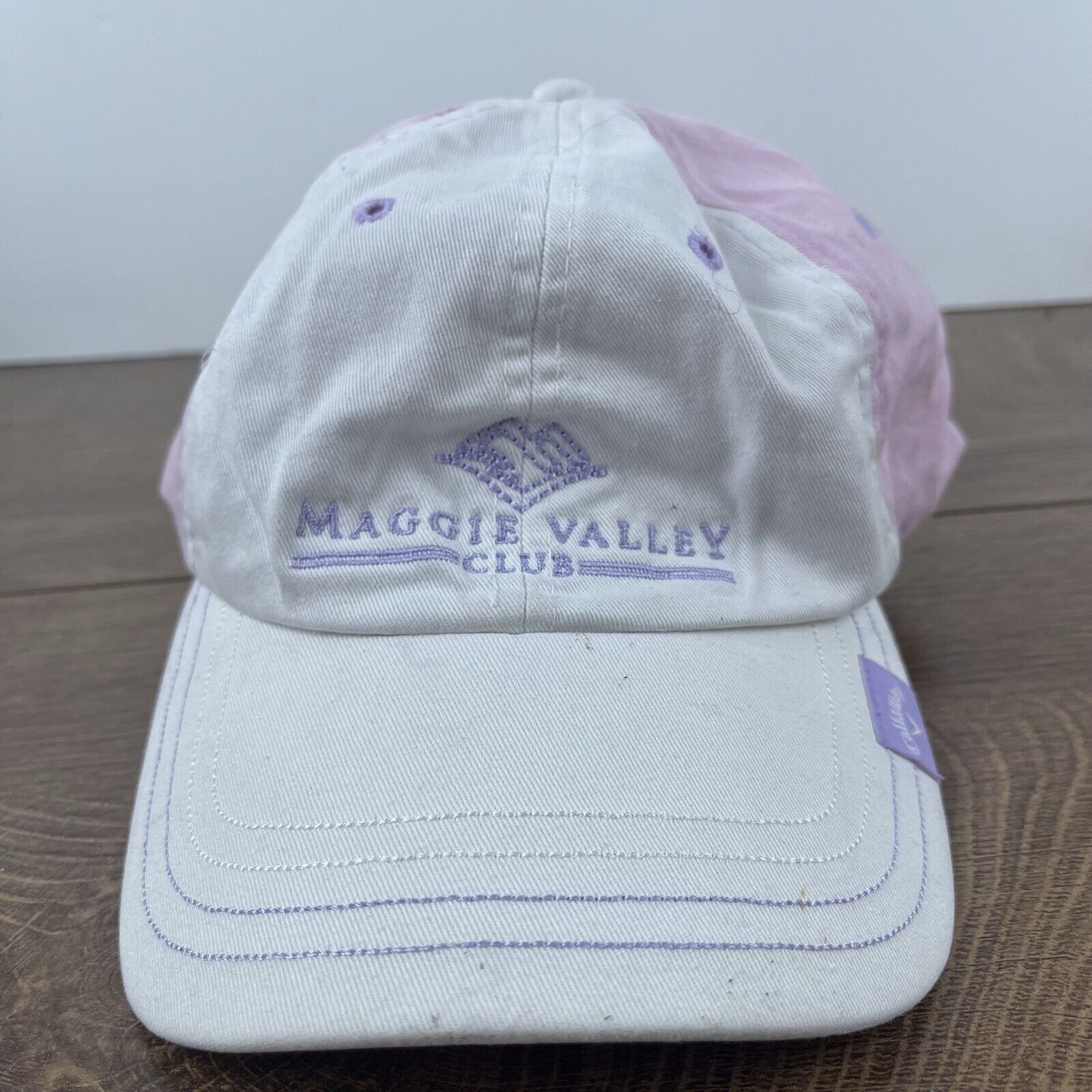 Other Maggie Valley Club Hat Adjustable Hat White Adjustable Hat W Size ONE SIZE - 3 Thumbnail