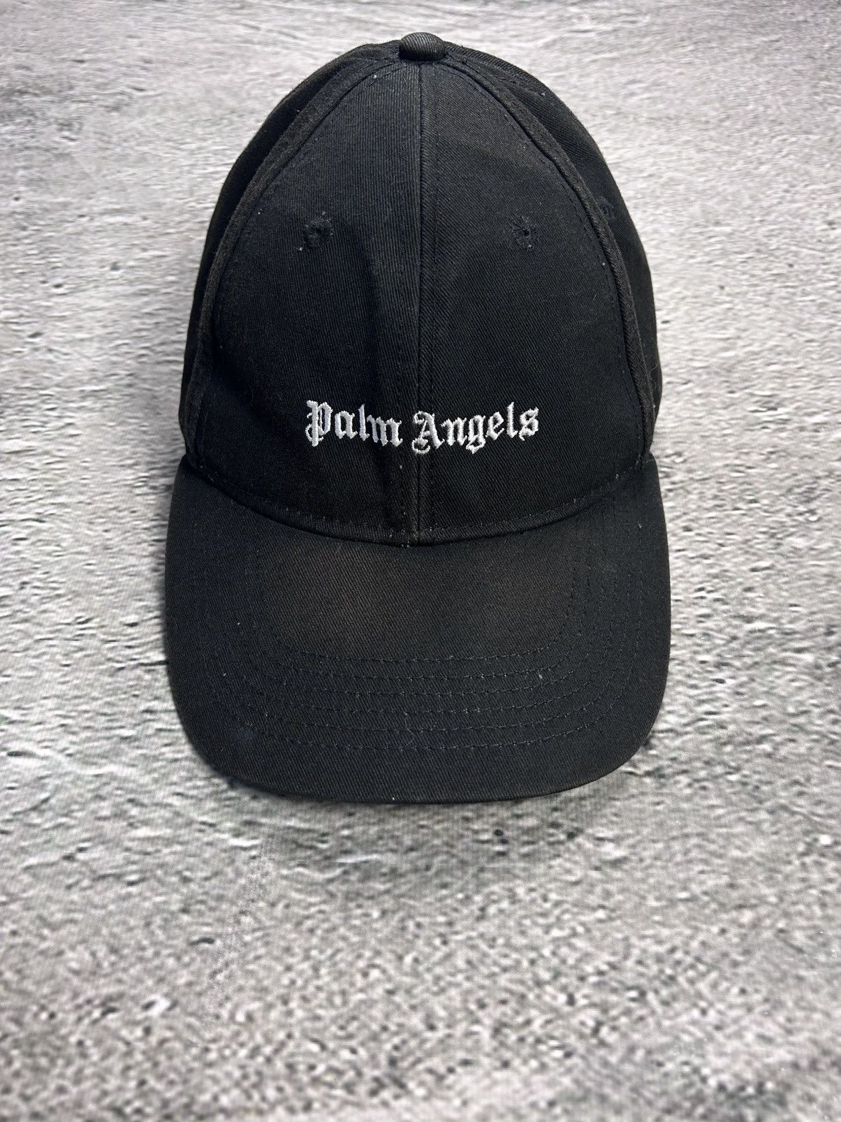 Palm Angels Palm Angels cap black big logo embroidery Size ONE SIZE - 1 Thumbnail