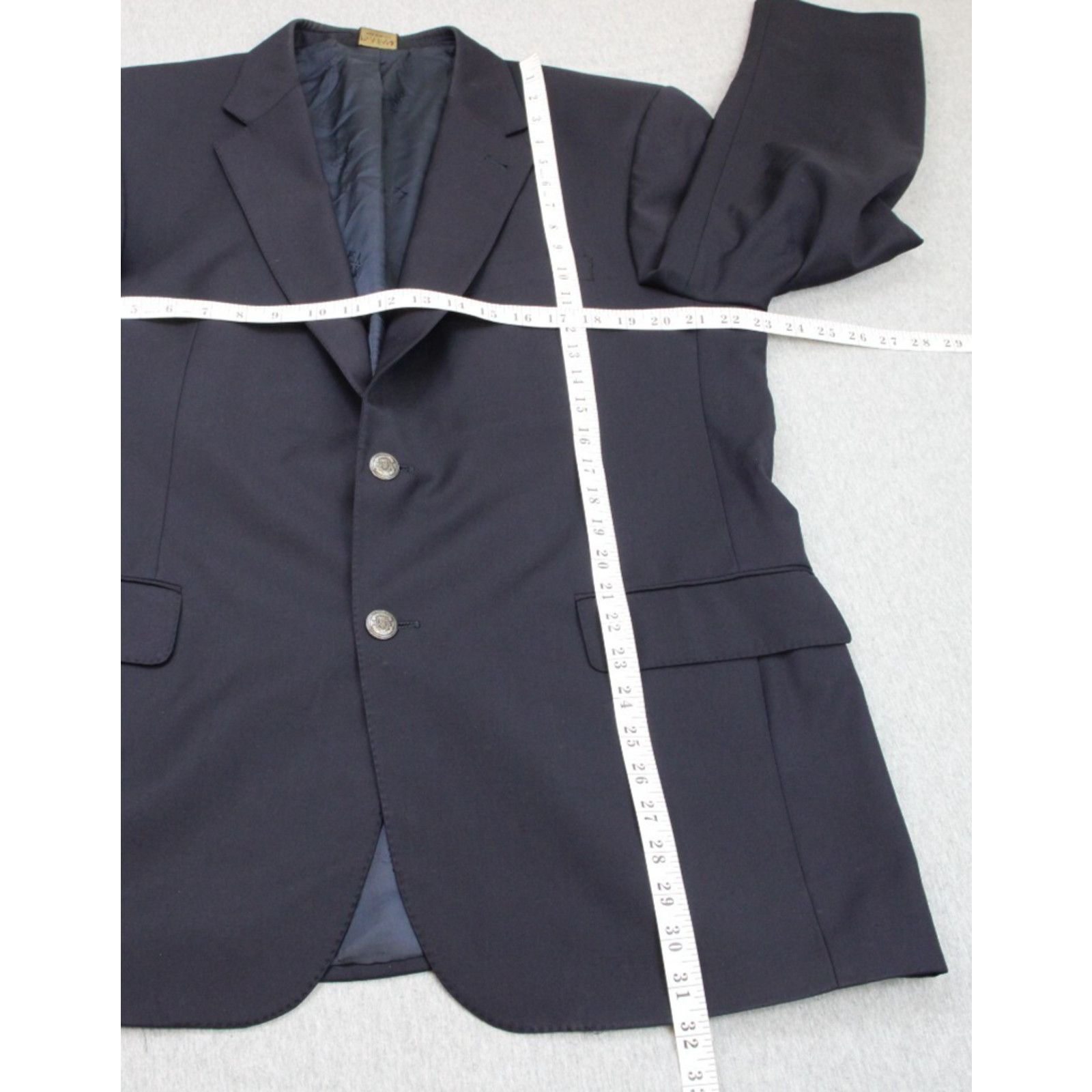 Jos. A. Bank Jos A Bank Blazer Mens 42 Navy Blue Signature Gold Wool Size 42S - 11 Thumbnail