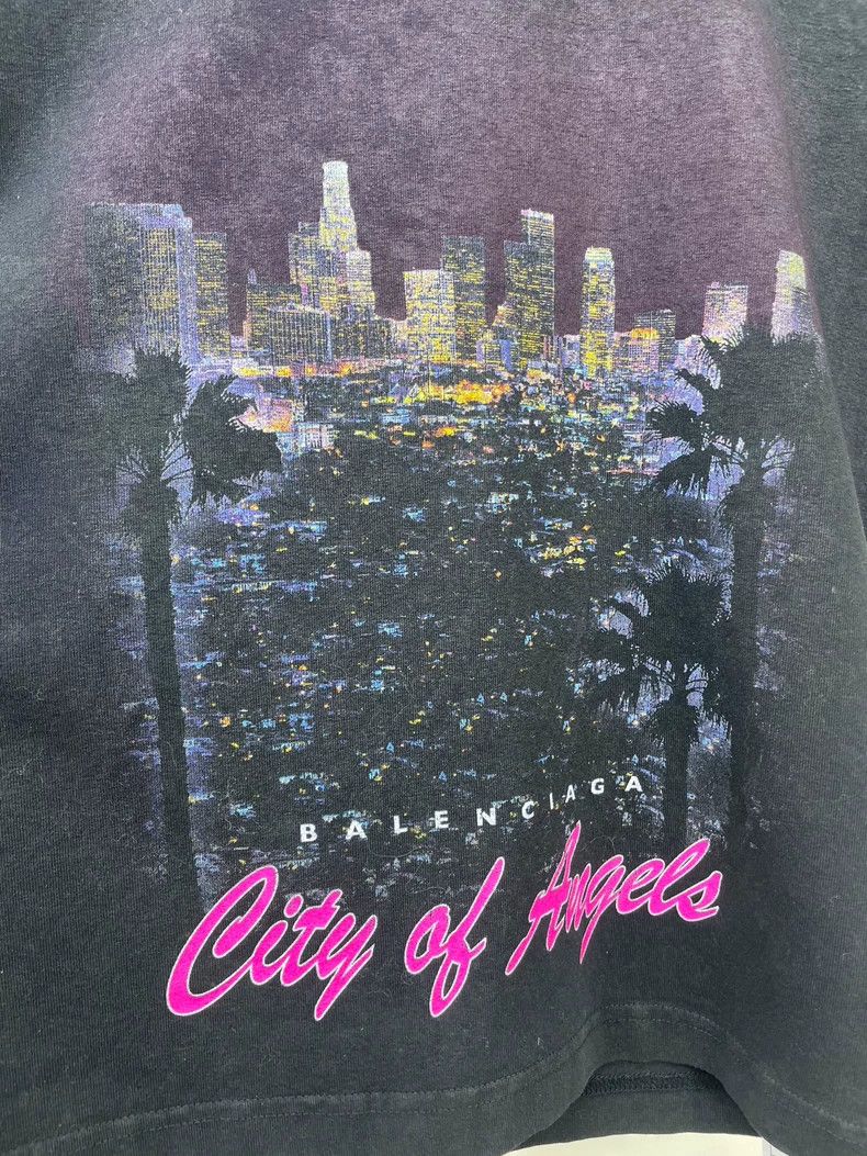 Balenciaga Balenciaga Los Angeles Night View Short Sleeve T-Shirt Size S / US 4 / IT 40 - 3 Thumbnail