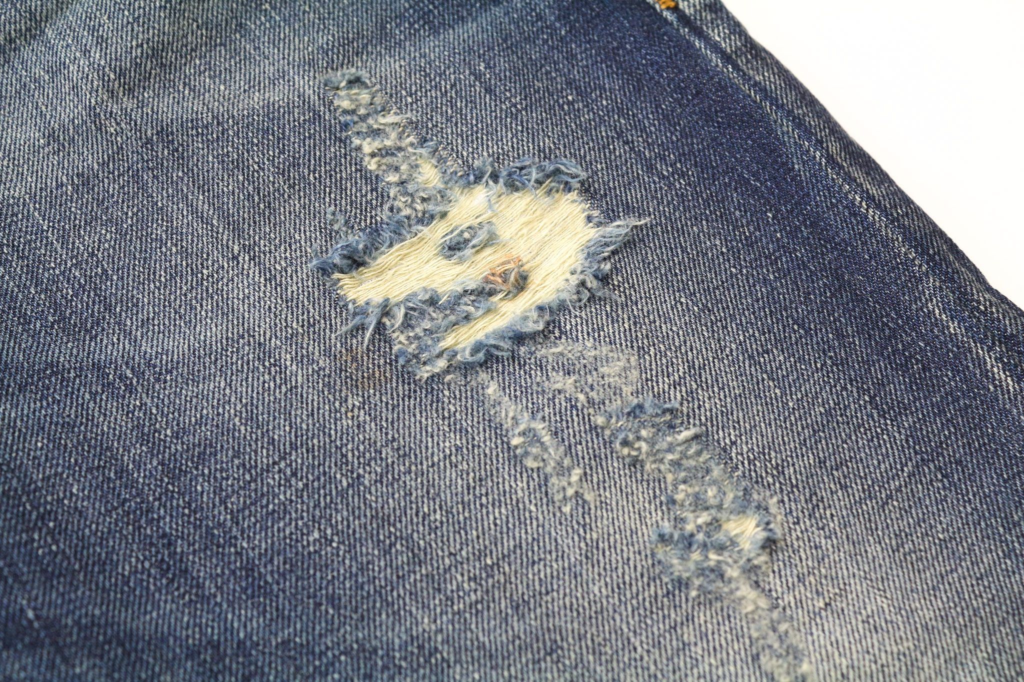 Takeshy Kurosawa TK 08 BART PATT W32 Blue Slim Distress Jeans 76025 Size US 32 / EU 48 - 8 Thumbnail