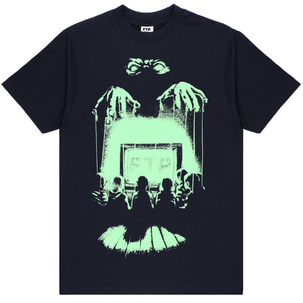 Fuck The Population FTP Glow-in-the-dark Puppeteer Tee (Navy) Size US L / EU 52-54 / 3 - 3 Thumbnail