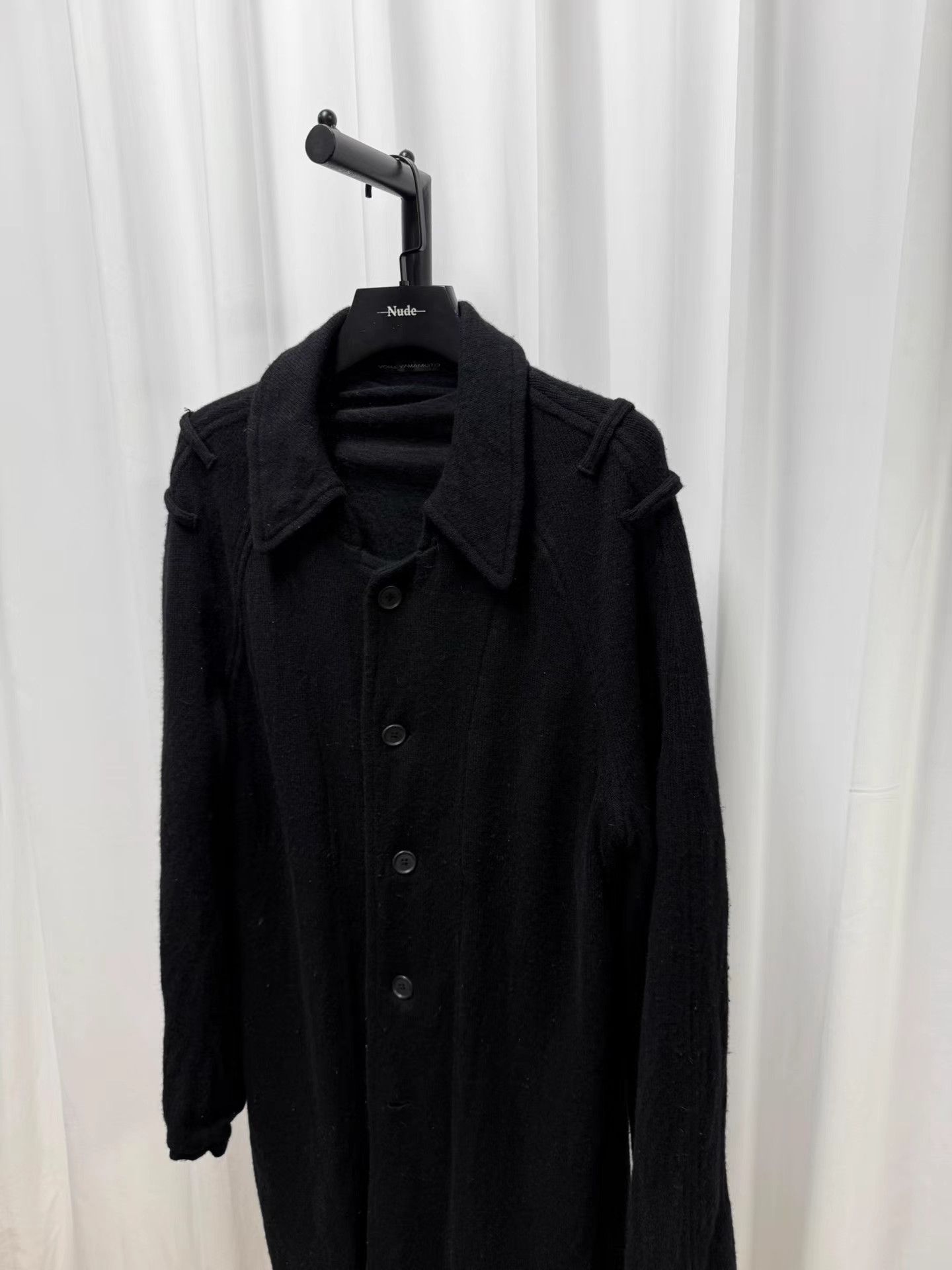 Yohji Yamamoto Yohji Yamamoto y's for men Black Long Wool Coat K20 Size US S / EU 44-46 / 1 - 2 Thumbnail