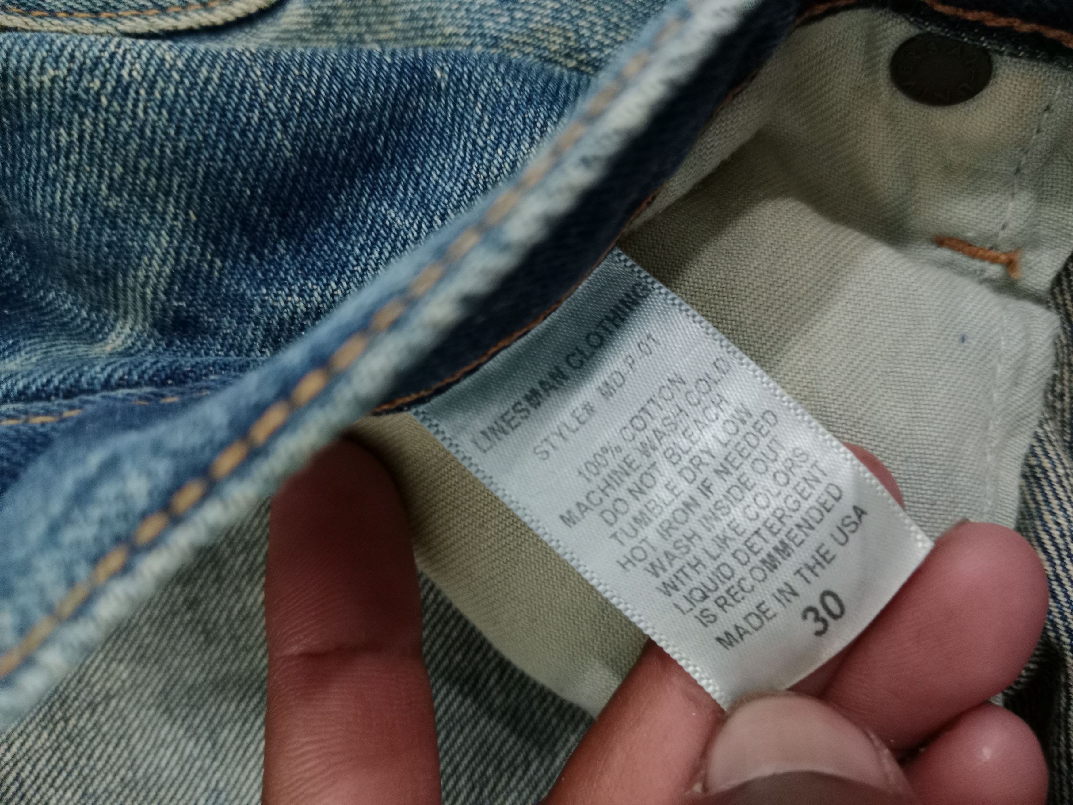 Vintage Vintage MYNT Denim Selvedge Distressed Jeans Made in Usa Size US 32 / EU 48 - 11 Thumbnail