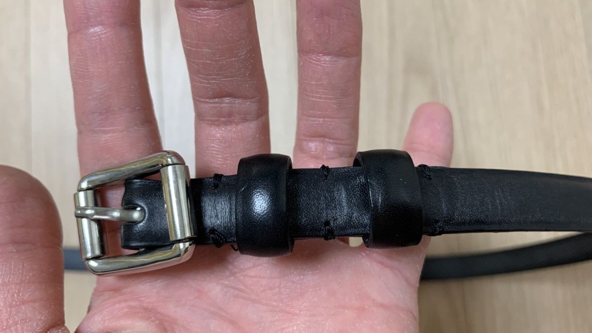 Marc Jacobs Marc Jacobs Black Skinny Belt Rare Size 30 - 5 Thumbnail