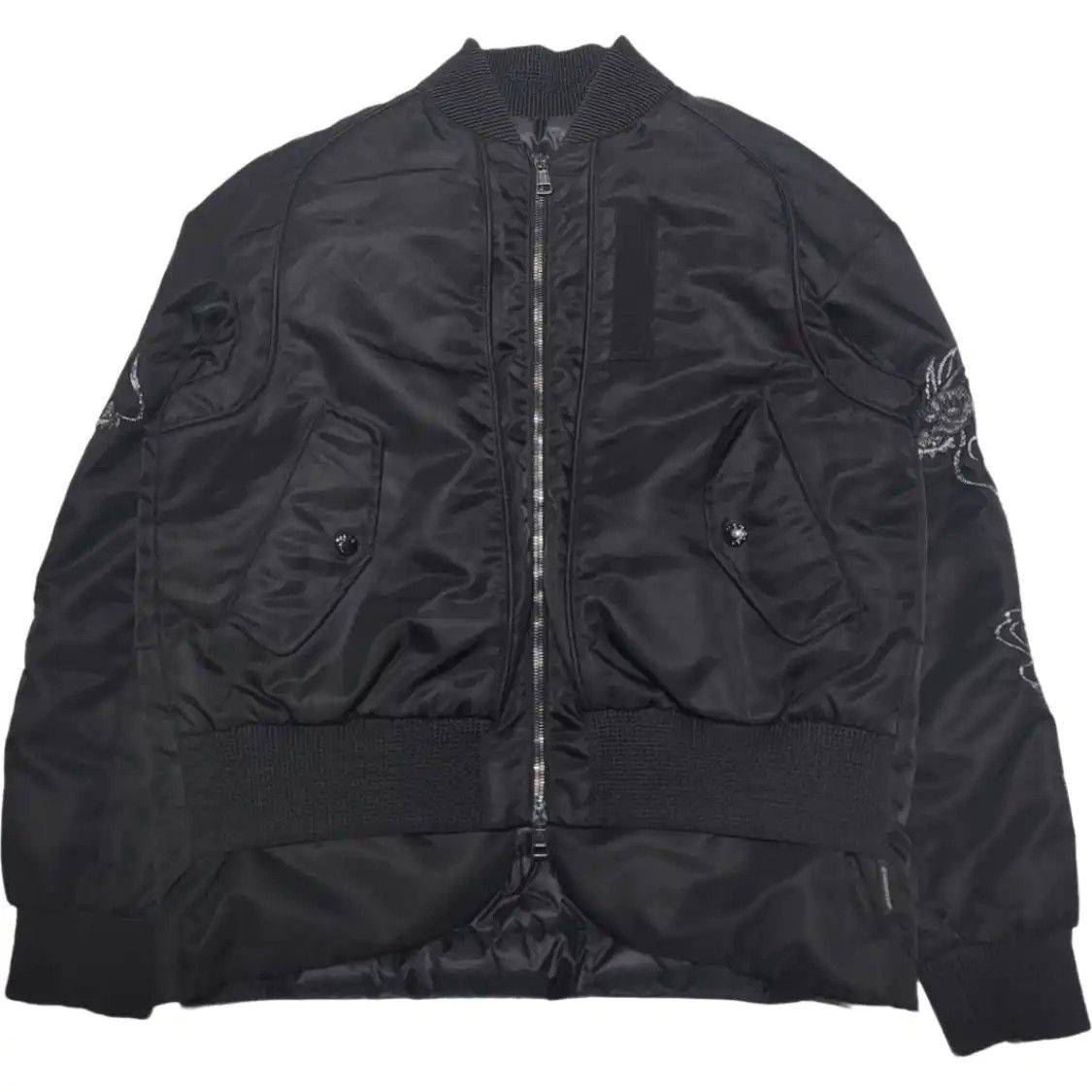 Moncler M Size Black Cotton Women's Padded Coat Down Jackets, Women's
