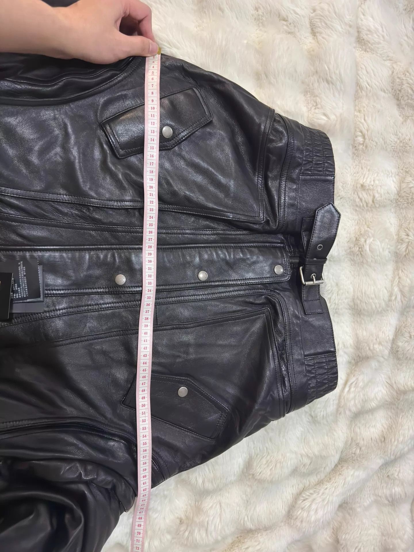 Yves Saint Laurent YSL 23 Runway Sheepskin Detachable Jacket F36 Size XS / US 0-2 / IT 36-38 - 7 Thumbnail