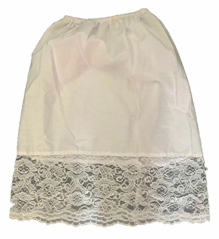 Designer Pre Owned White Hand Made Slip Xxs Size 25" / US 0 / IT 36 - 1 Thumbnail
