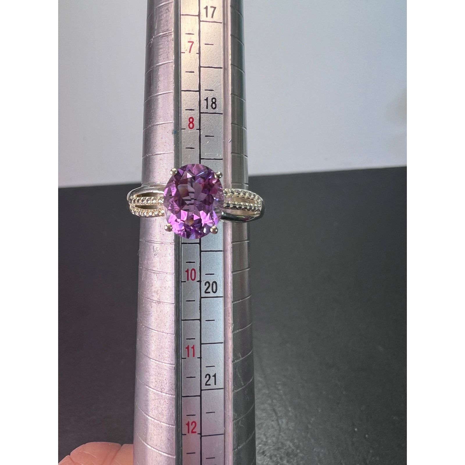 Other Amethyst sterling silver ring size 9 Size ONE SIZE - 8 Thumbnail
