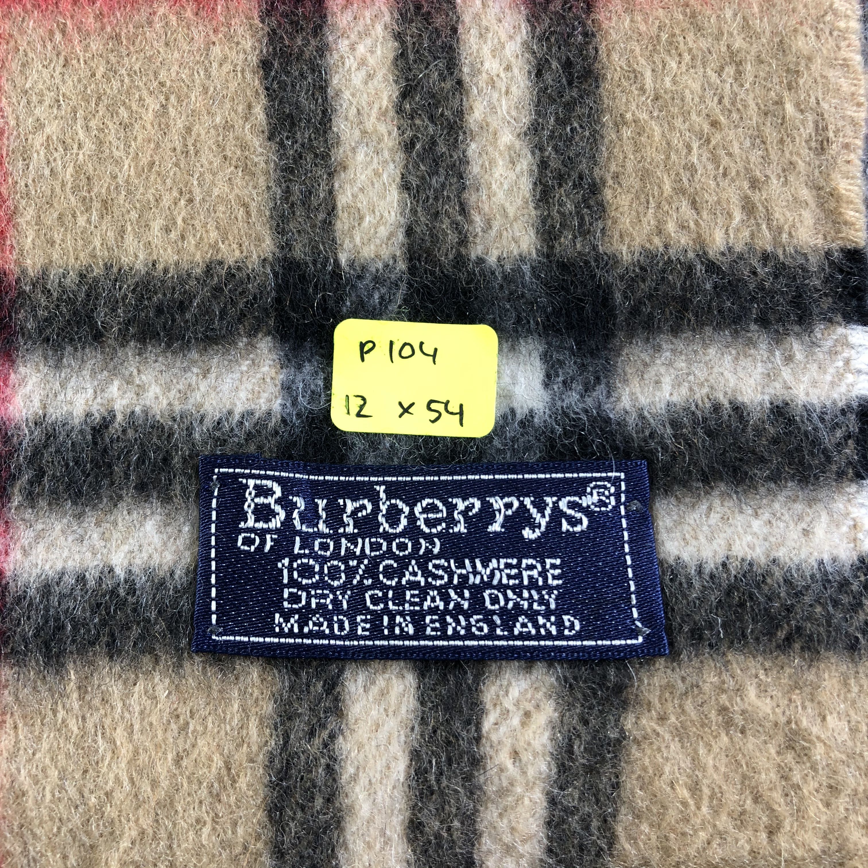 Burberry Burberrys Cashmere Scarf / Muffler / Neckwear P104 Size ONE SIZE - 6 Thumbnail