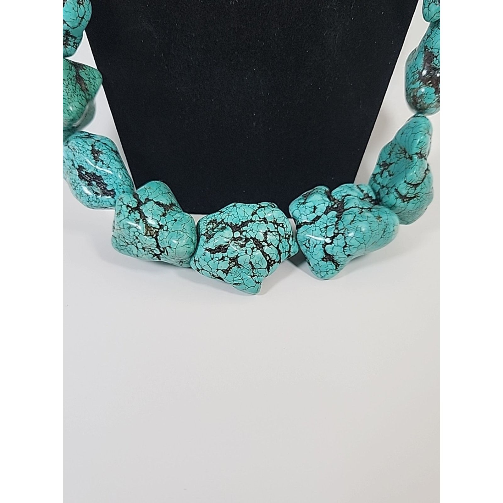 Other Large Natural Turquoise Necklace 1 Pound 9.6 Oz Total Weight Size ONE SIZE - 2 Thumbnail