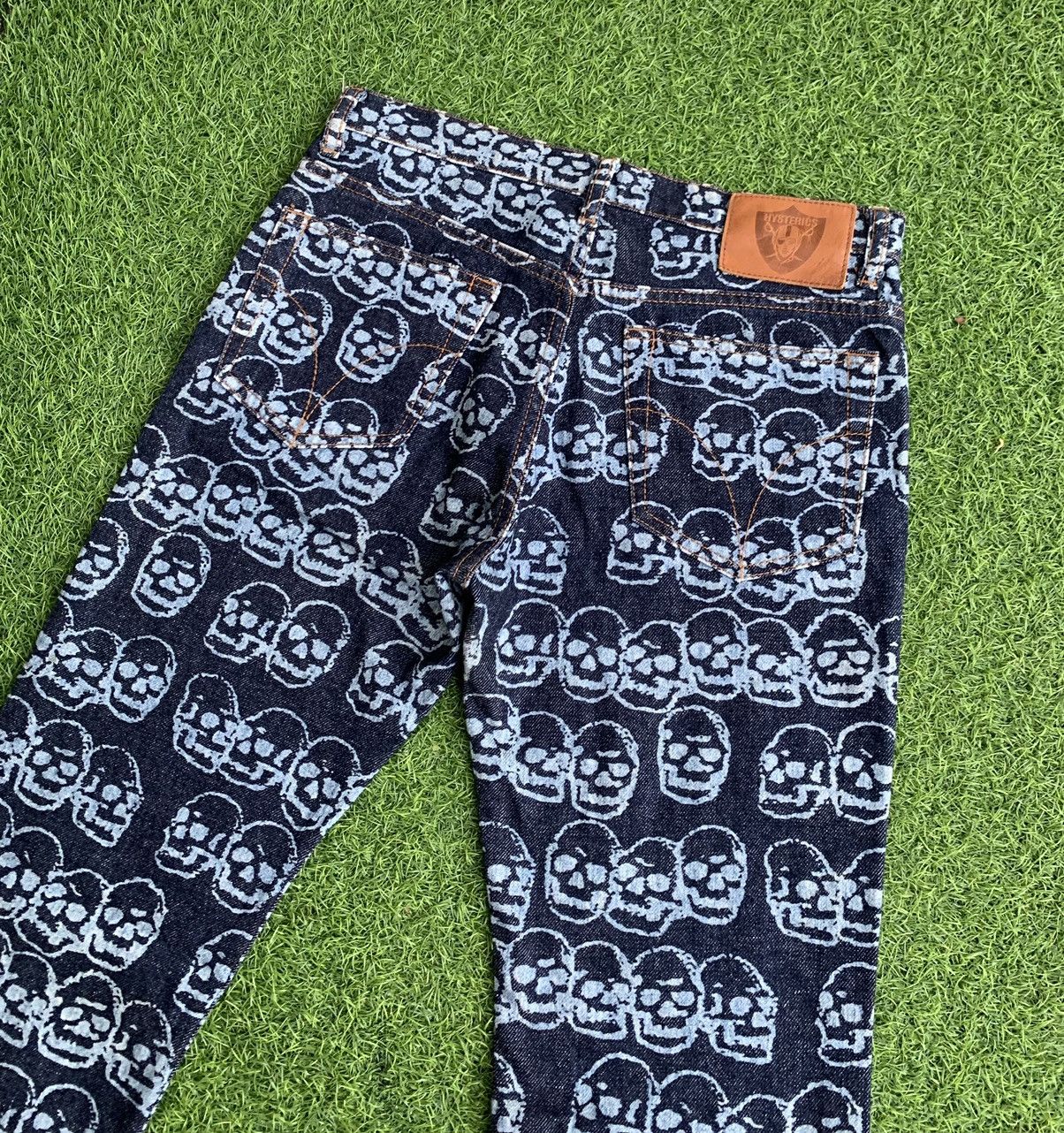 Hysteric Glamour 🔥Iconic 90s Vintage Hysteric Glamour Skull Head Over Printed Size US 29 - 15 Thumbnail