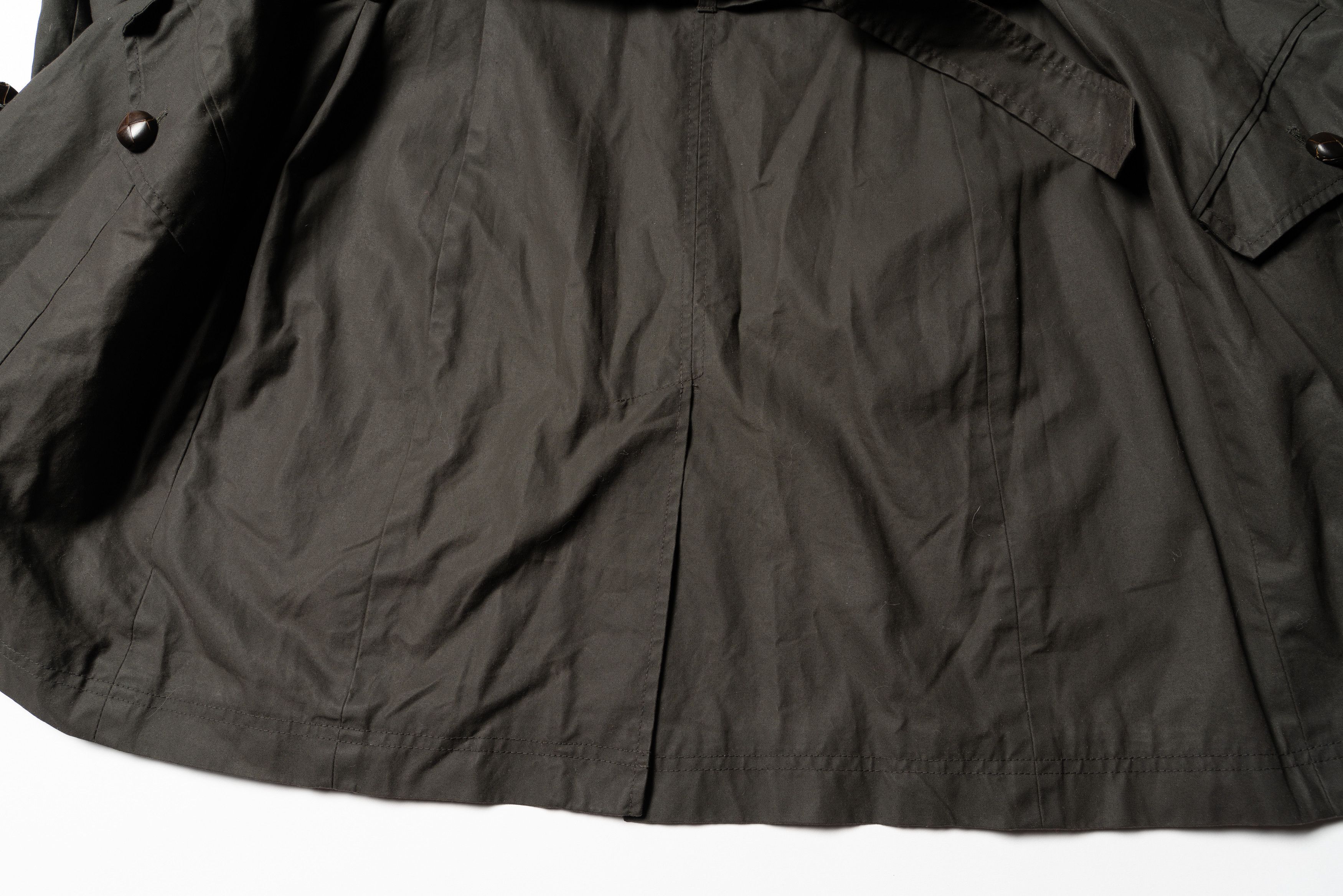Jigsaw 🔴JIGSAW British Millerain Waxed Cotton Trench Coat Size L / US 10 / IT 46 - 16 Thumbnail