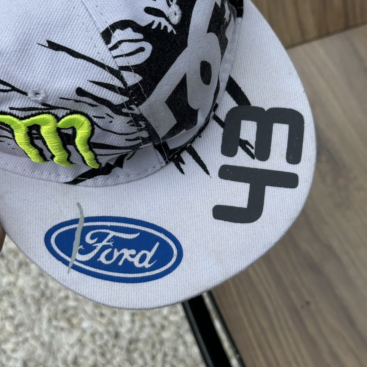 Vintage Vintage Monster Energy Cap Hat Ford Pirelli Chanel Y2K 00s Size 30 - 4 Thumbnail