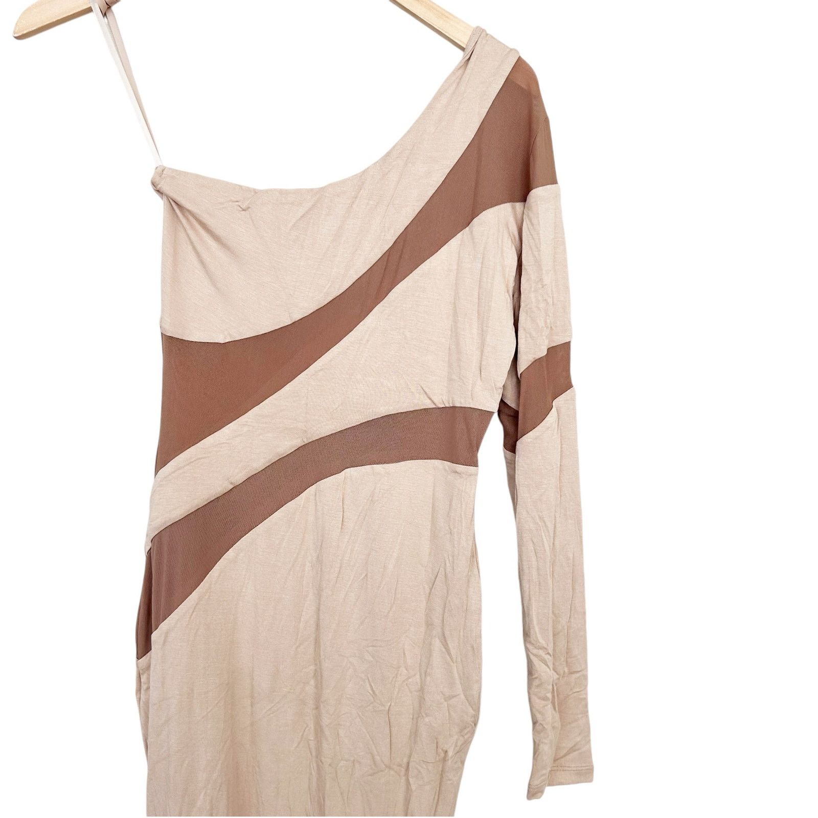 Other JLuxLabel Tan One Shoulder Dress Sz M Size M / US 6-8 / IT 42-44 - 6 Thumbnail
