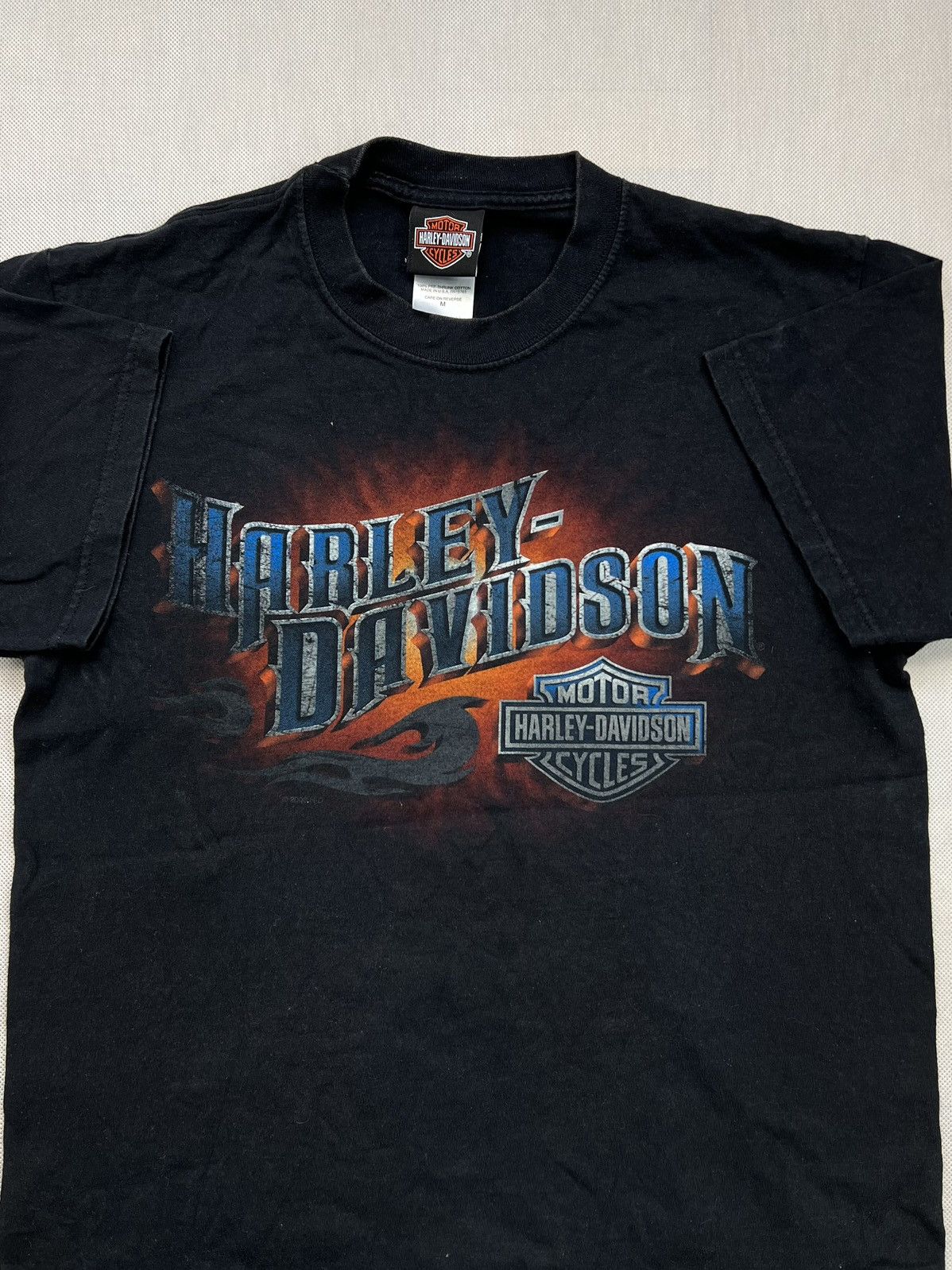 Harley Davidson × Vintage T-shirt Harley Davidson Hollywood California USA Vintage Size US M / EU 48-50 / 2 - 1 Thumbnail