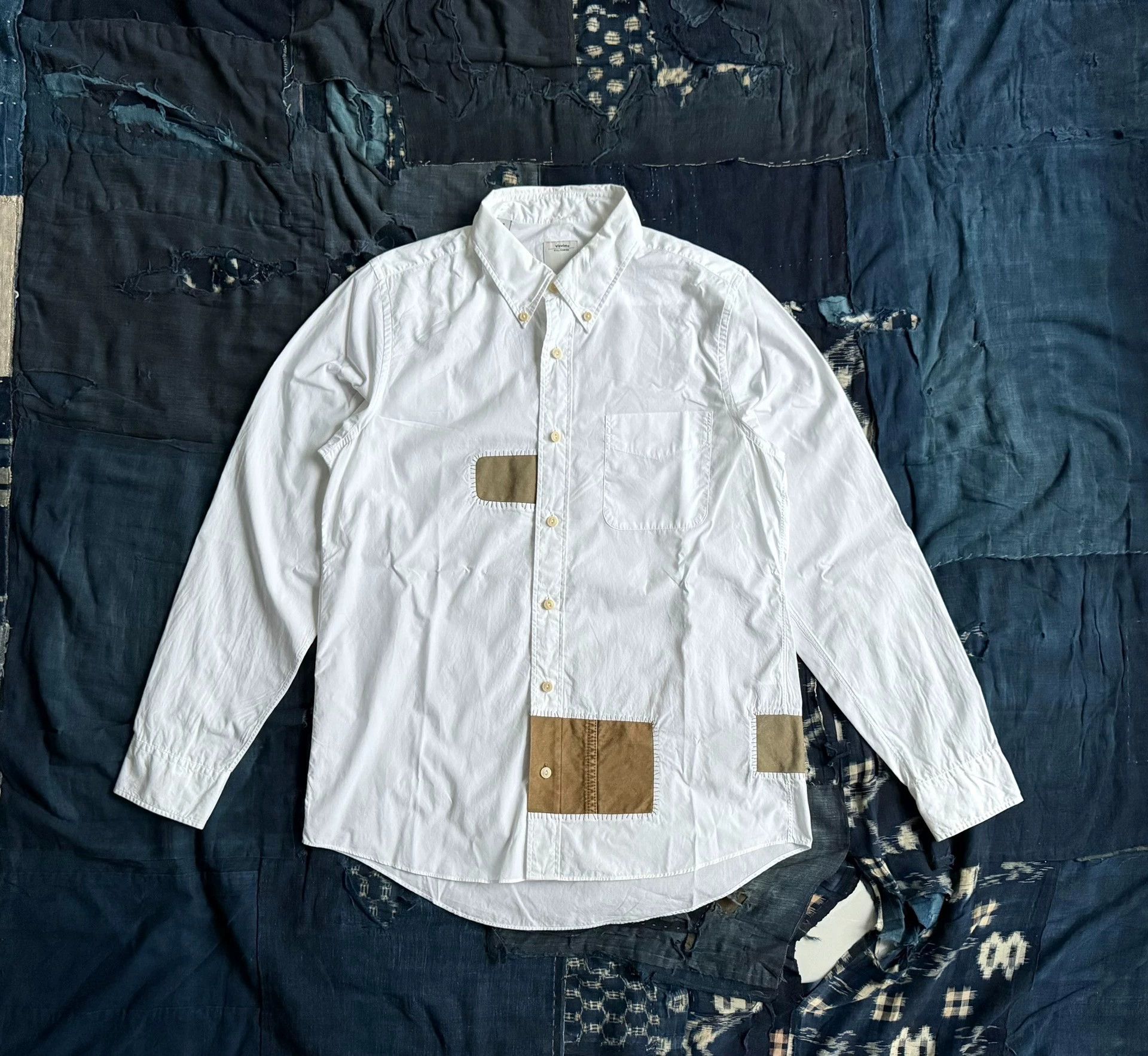 Visvim visvim 15aw fatigues b.d. shirts, L/S, patchwork shirt Size US M / EU 48-50 / 2 - 6 Thumbnail