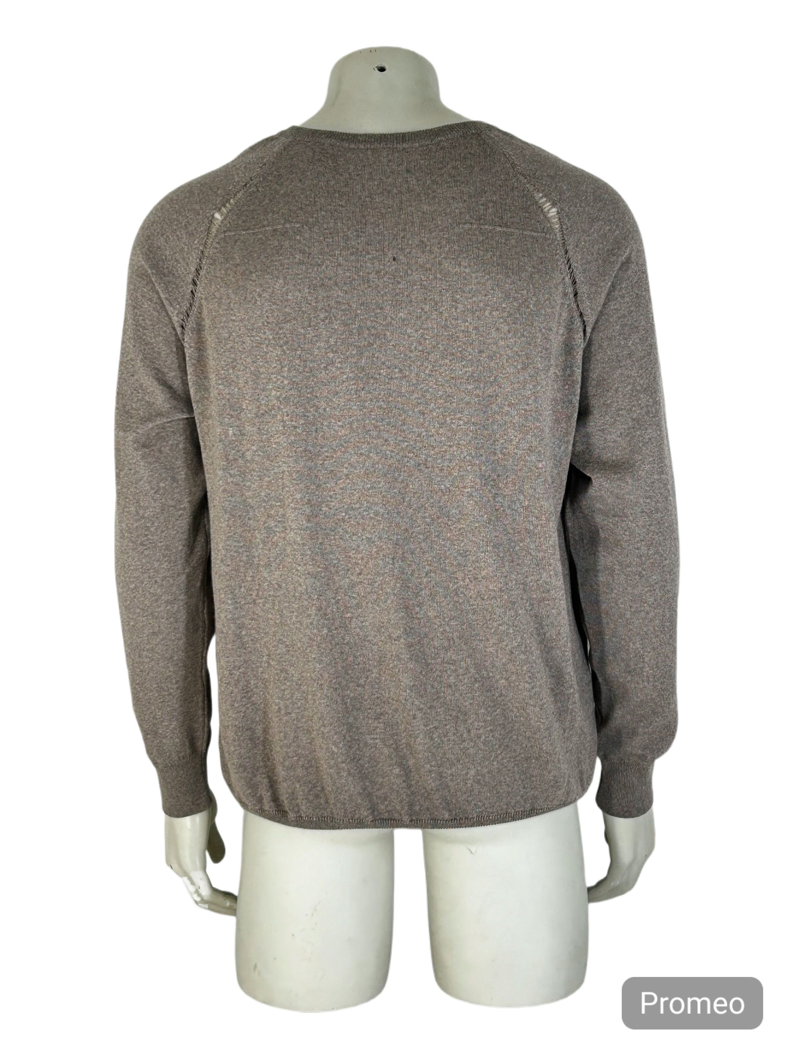 Dior DIOR HOMME DISTRESSED RAGLAN SLEEVE V-NECKKNITWEAR SIZE XXXL Size US XXL / EU 58 / 5 - 3 Thumbnail
