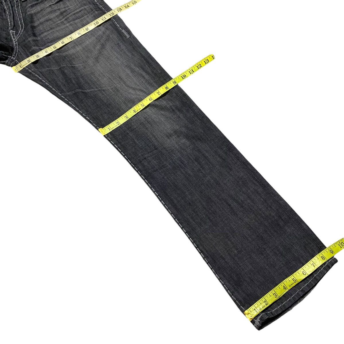 True Religion True Religion Reflected Ricky Flap Black Denim Jeans Size US 34 / EU 50 - 19 Thumbnail