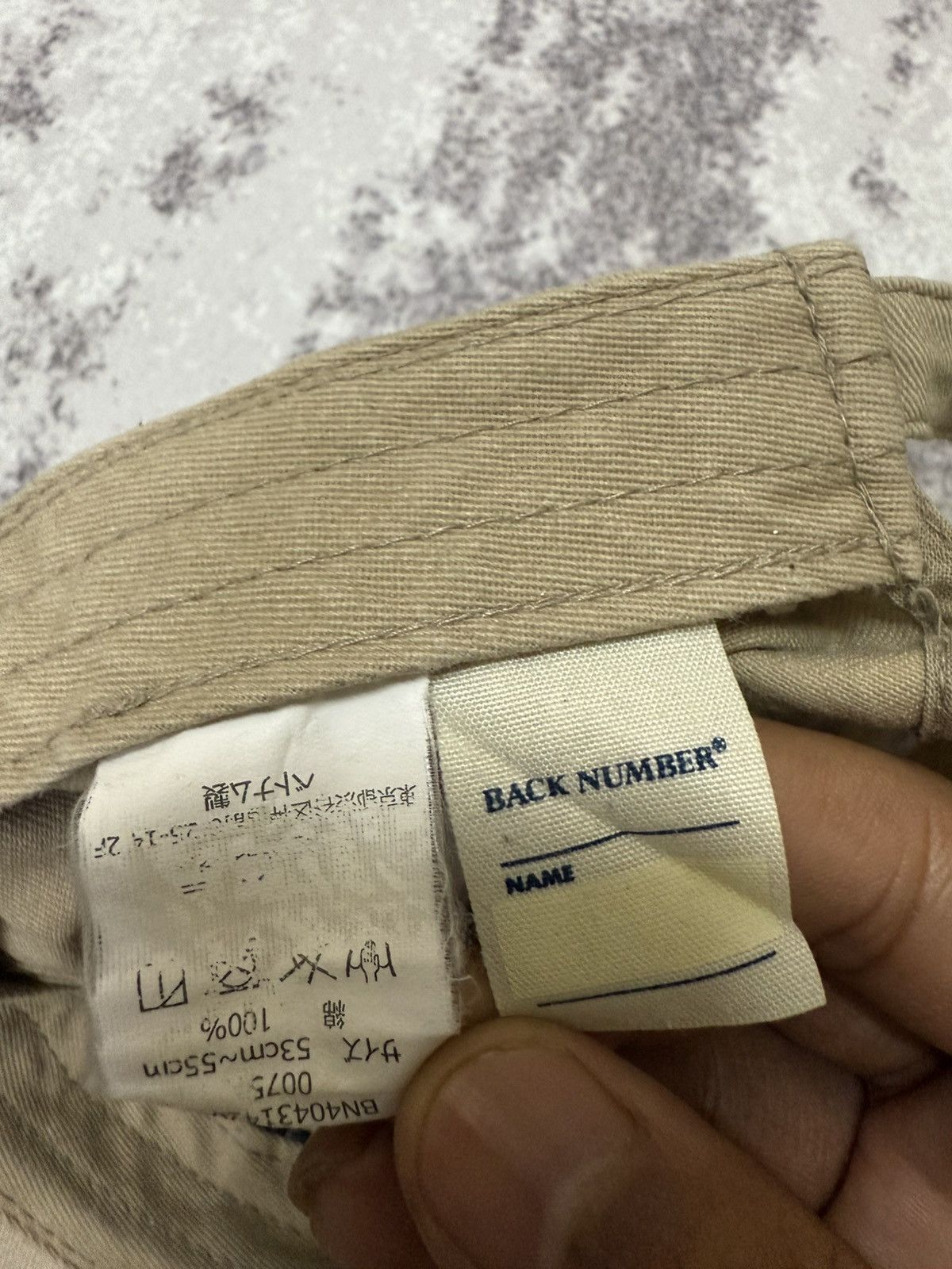 Japanese Brand Back Number Adjustable Cap Size ONE SIZE - 10 Thumbnail