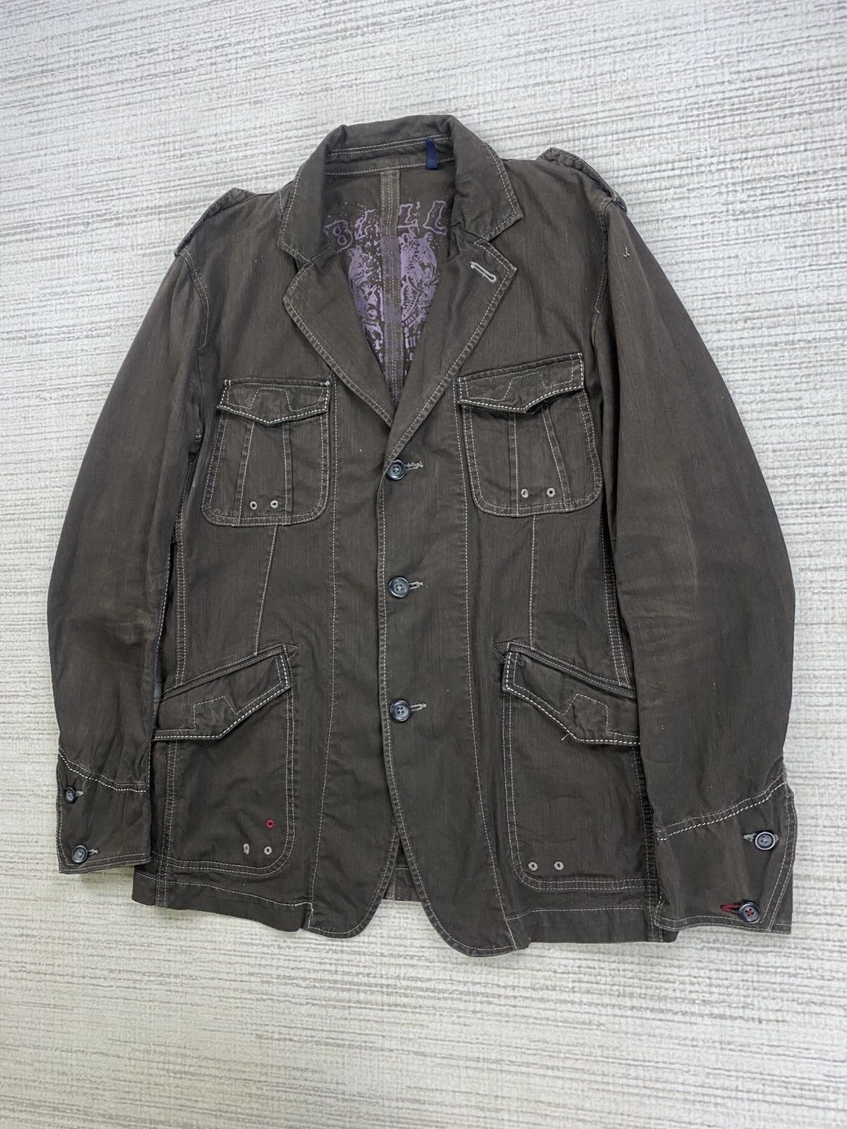 Japanese Brand Vintage BALL Japanese Brand Mulipocket Punk Style Jacket Size US M / EU 48-50 / 2 - 4 Thumbnail