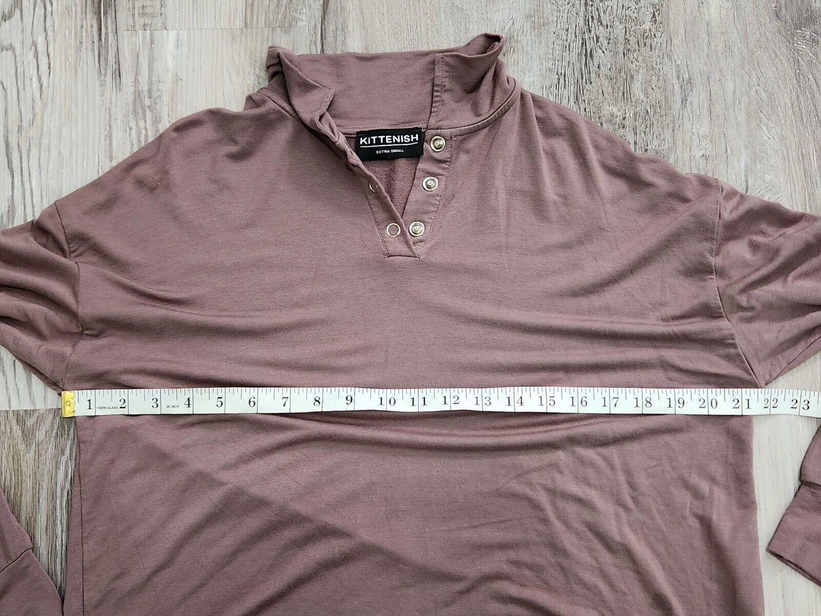 Designer Kittenish Jessie James Decker Top Extra Small Mauve Crop Size XS / US 0-2 / IT 36-38 - 3 Thumbnail