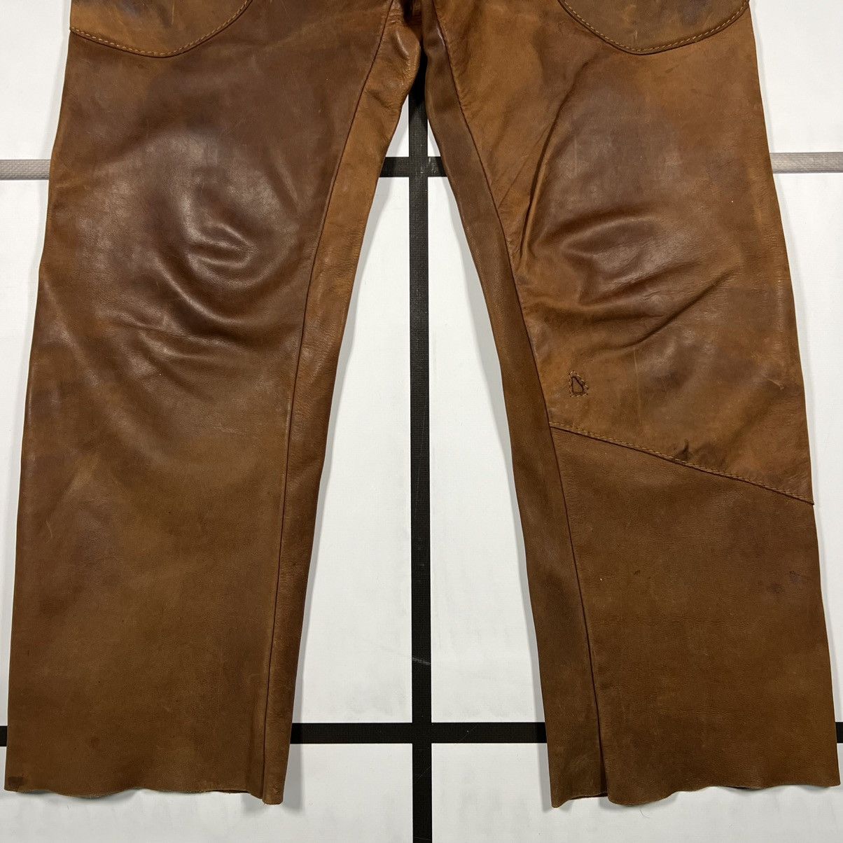 Maison Margiela |[ FW01 Maison Martin Margiela Cow Hide Leather Pants ]| Size US 30 / EU 46 - 5 Thumbnail