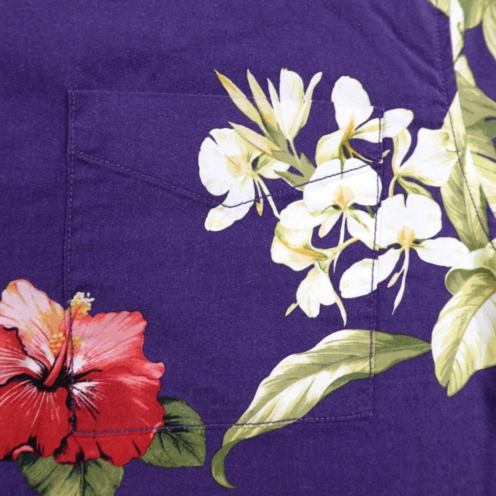 Tommy Bahama VINTAGE Tommy Bahama Shirt Men XL Purple Floral Hawaiian Aloha Button Up Camp Silk Blend Size US XL / EU 56 / 4 - 3 Thumbnail