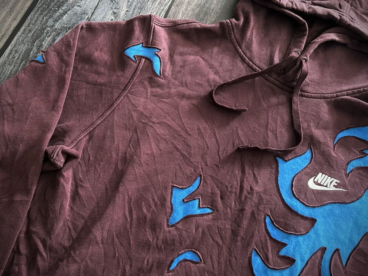 Nike Nike Custom Hoodie Vintage 90s Y2K Reworked Size US XL / EU 56 / 4 - 4 Thumbnail