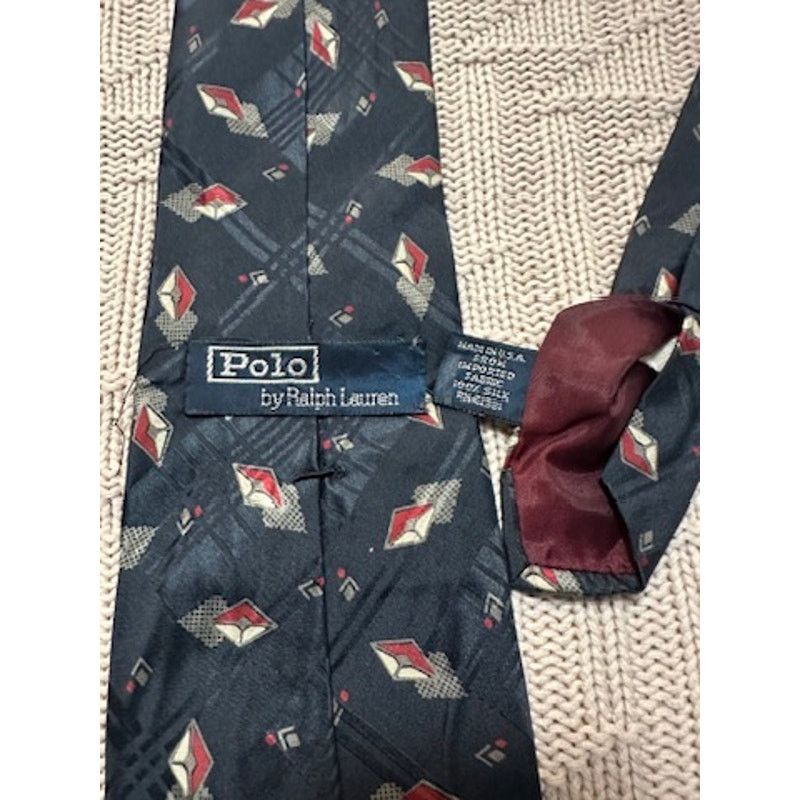 Polo Ralph Lauren Polo Ralph Lauren navy print silk tie Size ONE SIZE - 2 Thumbnail
