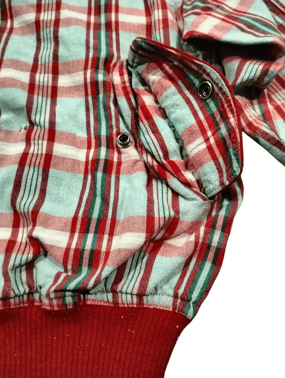 PERSON'S Vintage 90s Person's For Men Red Tartan Jacket Snap Button Size US L / EU 52-54 / 3 - 10 Thumbnail